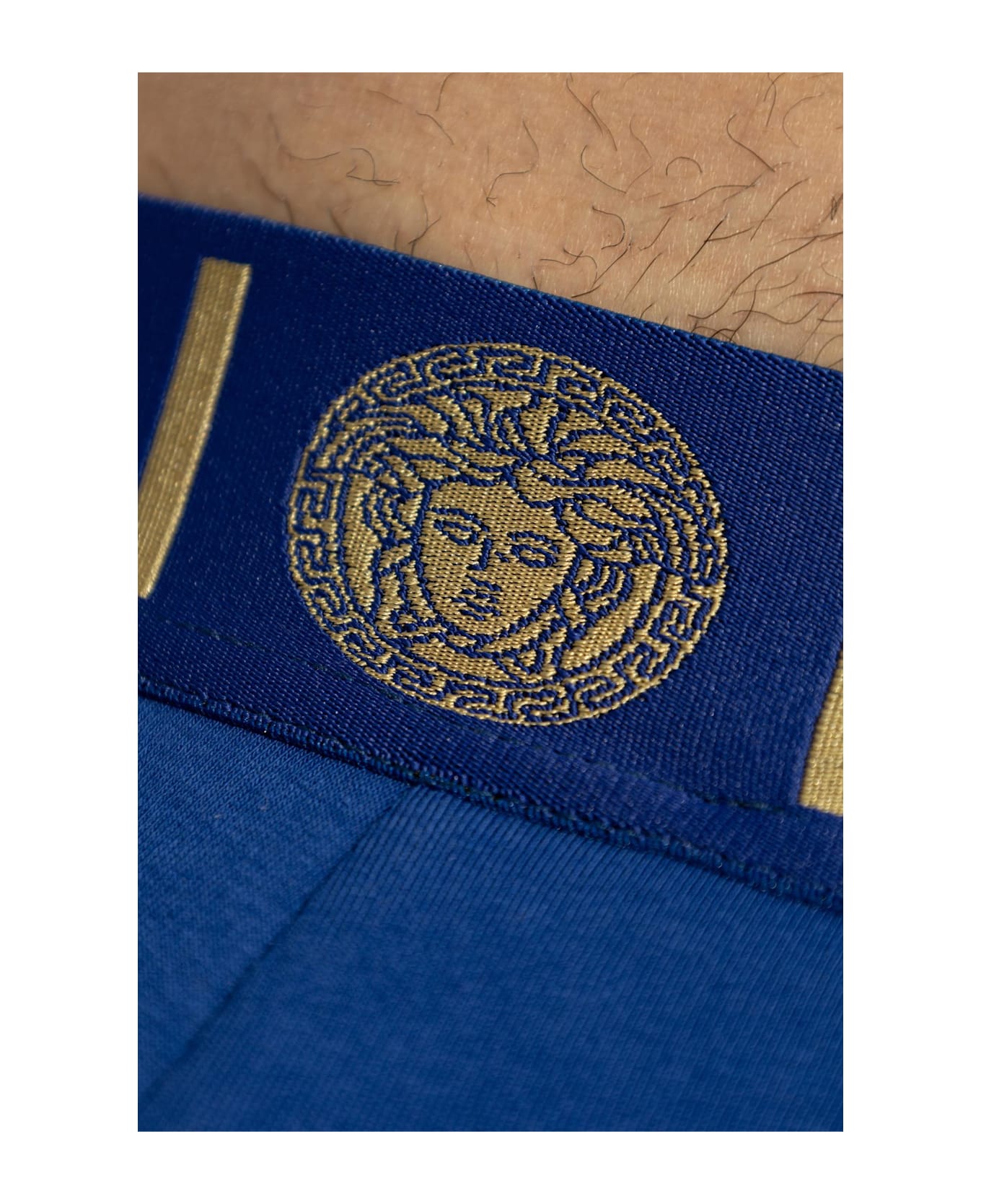 Versace Cotton 
jockstrap
 - Blue