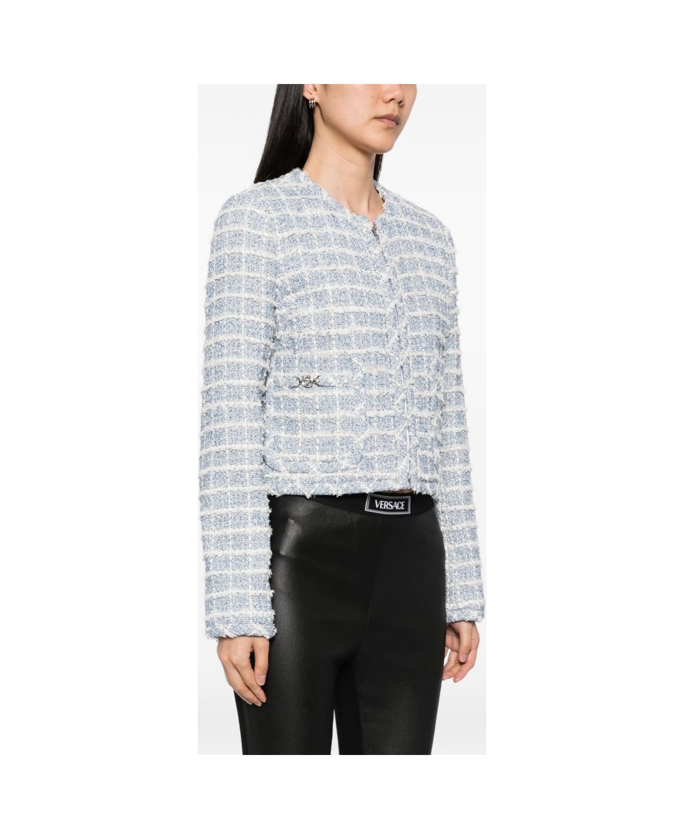 Versace Tweed Jacket - Blue