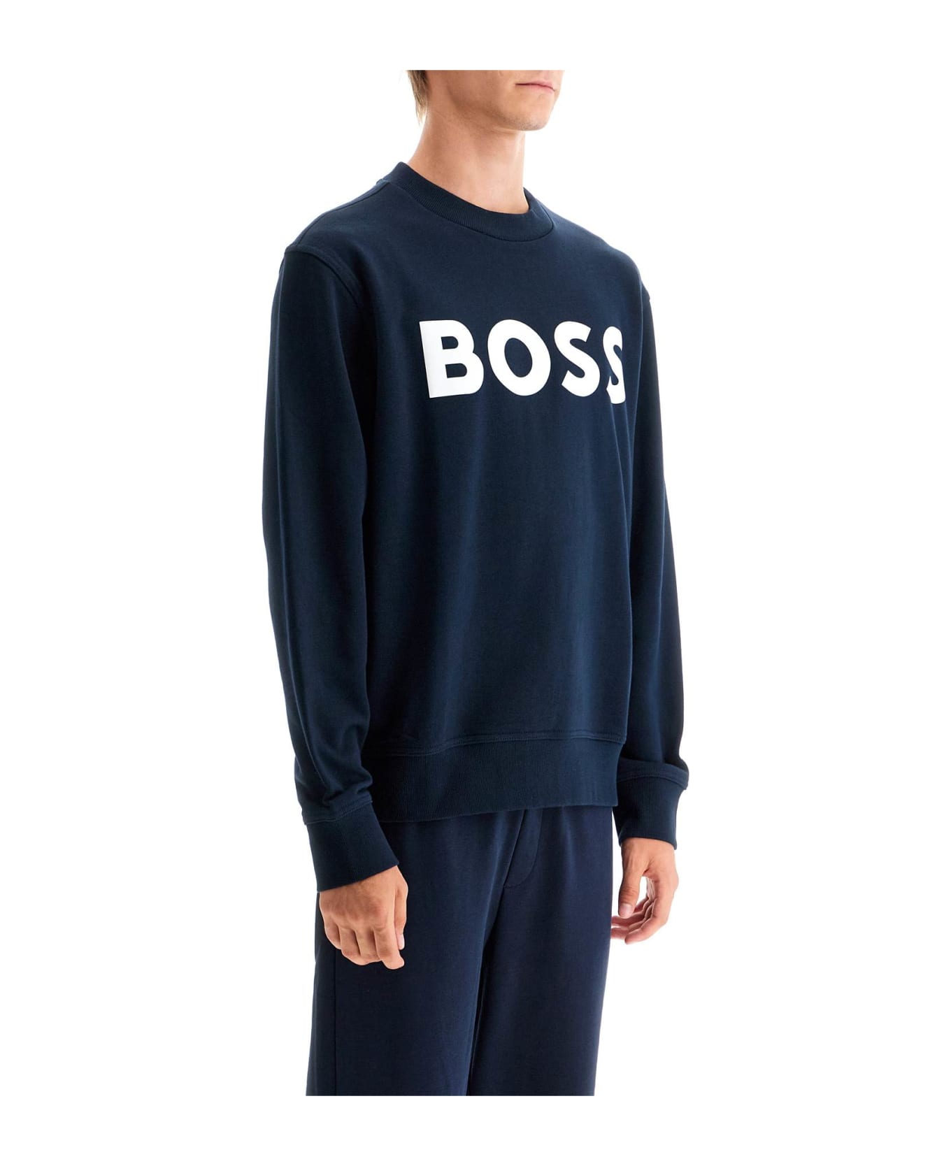 Hugo Boss Webasiccrew Logo - DARK BLUE (Blue)
