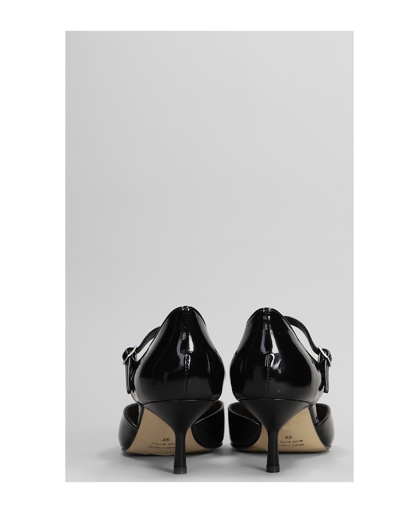 The Seller Pumps In Black Patent Leather - black