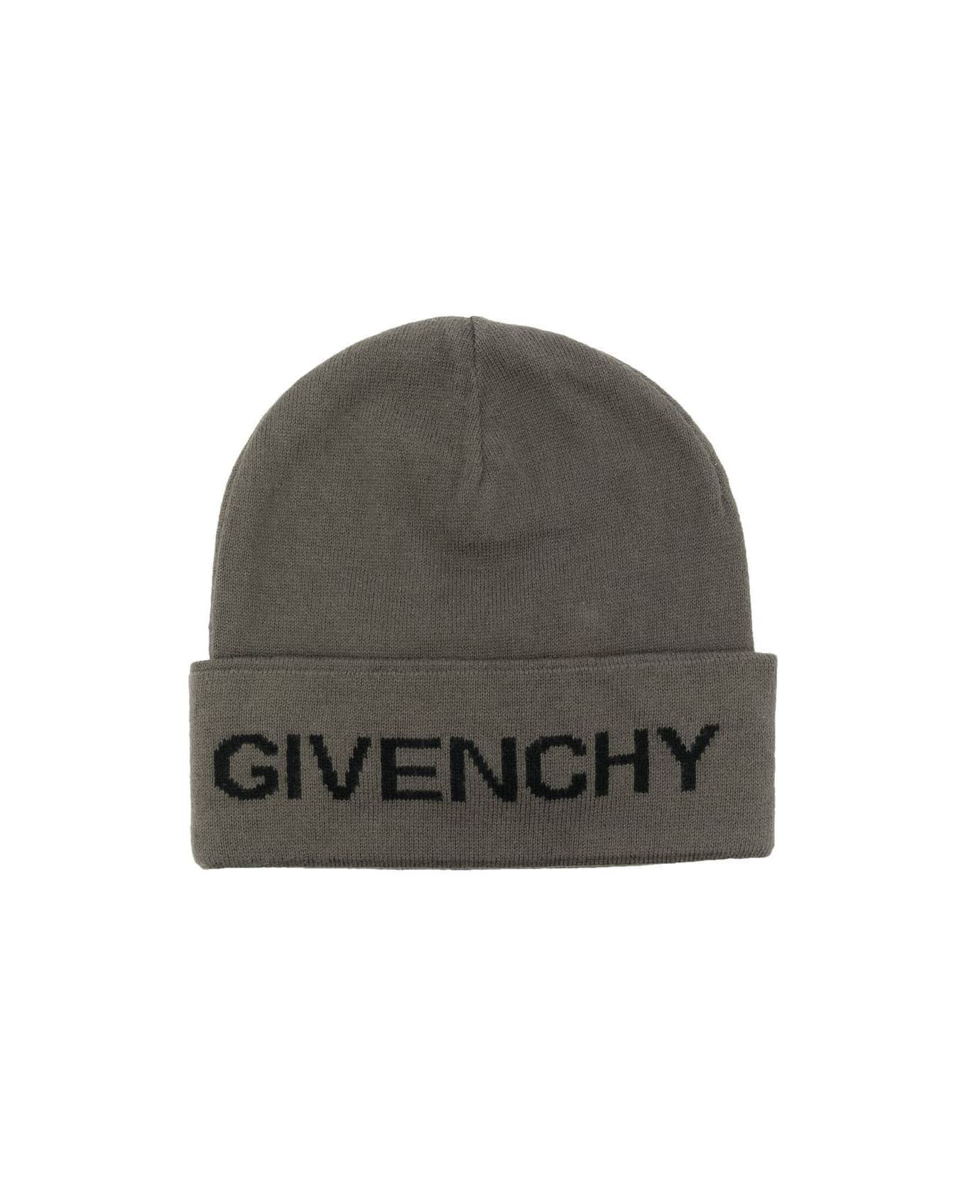 Givenchy Green Cotton Beanie - Verde