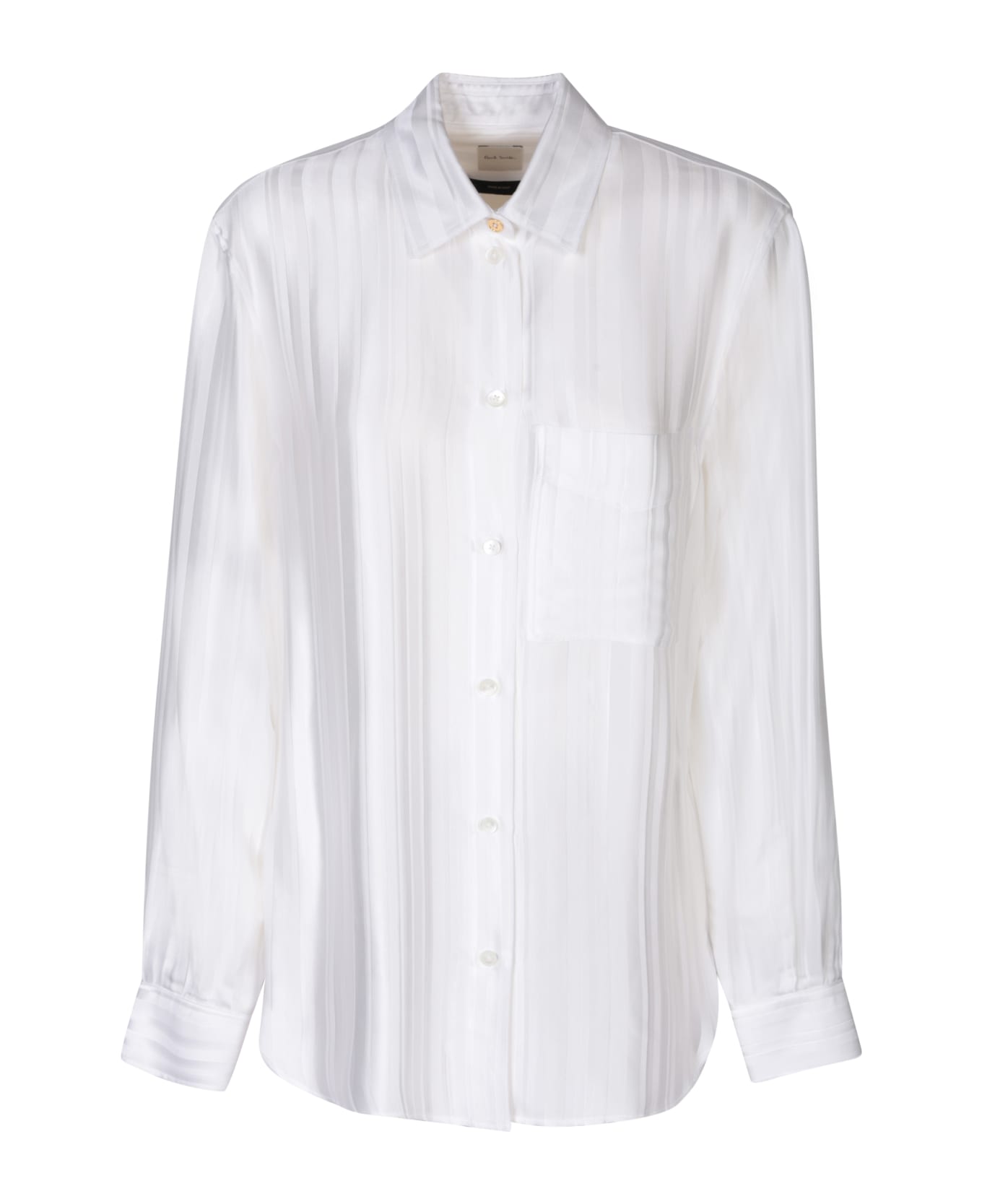 Paul Smith Striped Motif White Shirt - White