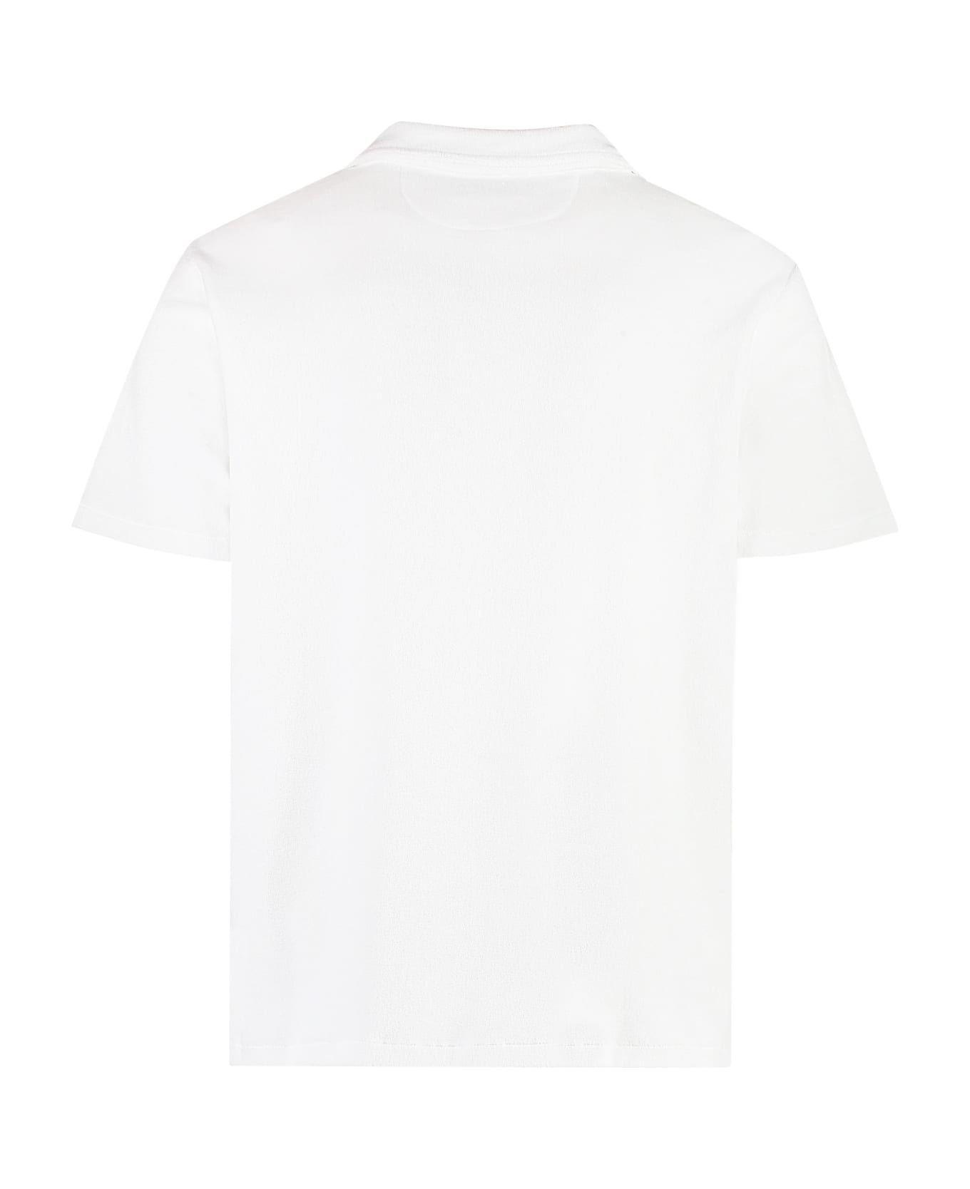 Polo Ralph Lauren Towelling Polo Shirt - White