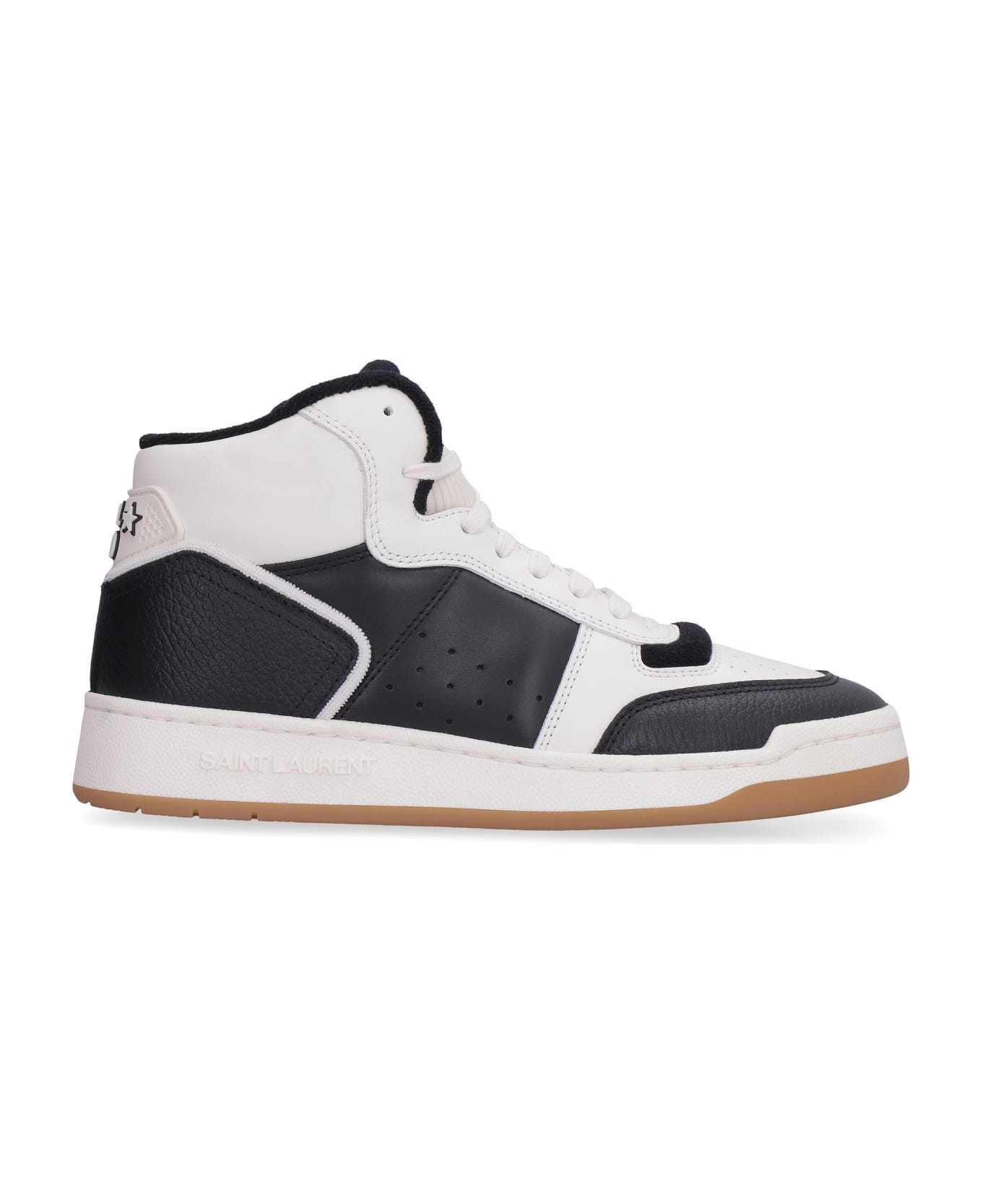 Saint Laurent Leather High-top Sneakers - black スニーカー