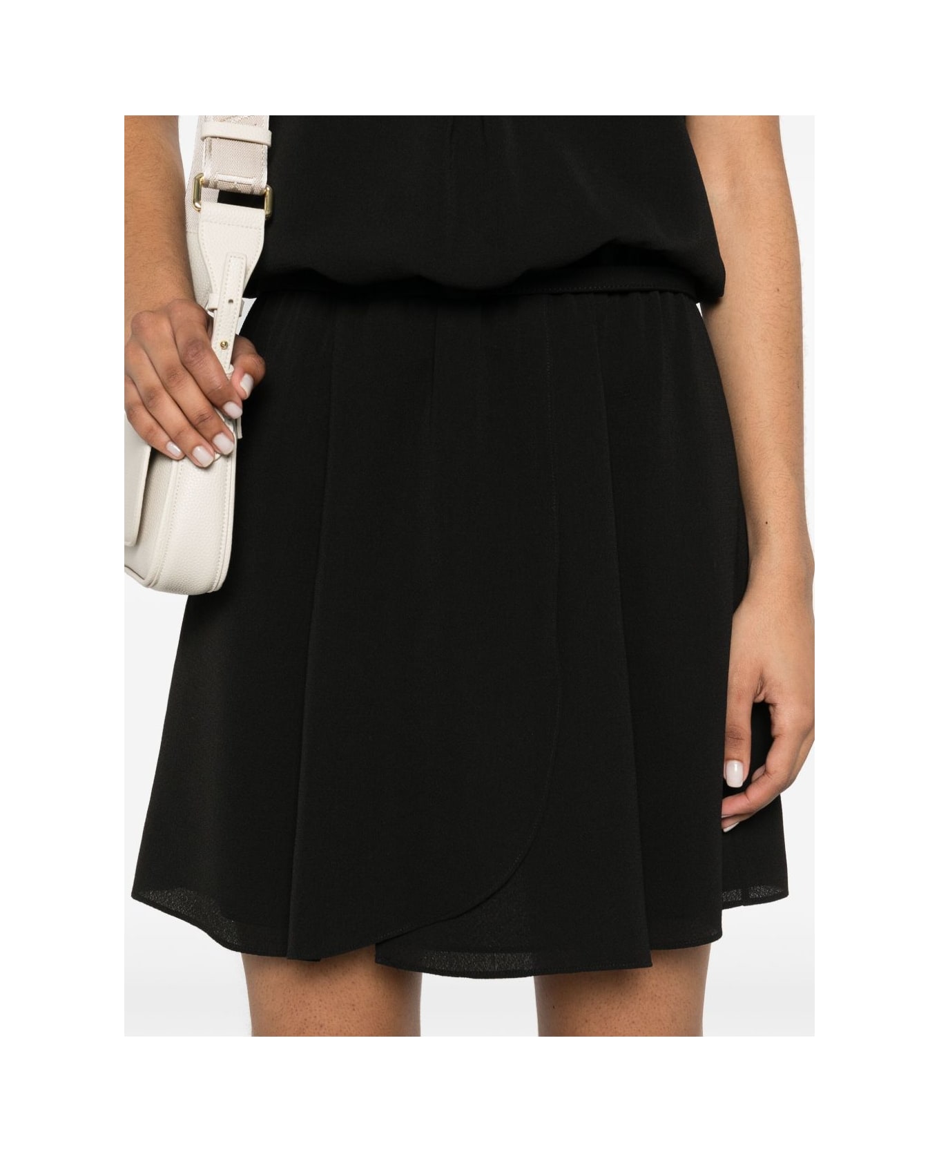 Emporio Armani Crepe Short Dress - Black