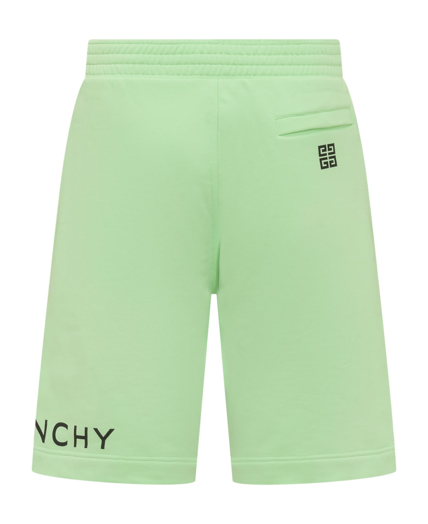 Givenchy Logo Print Sweatshorts - Verde ショートパンツ