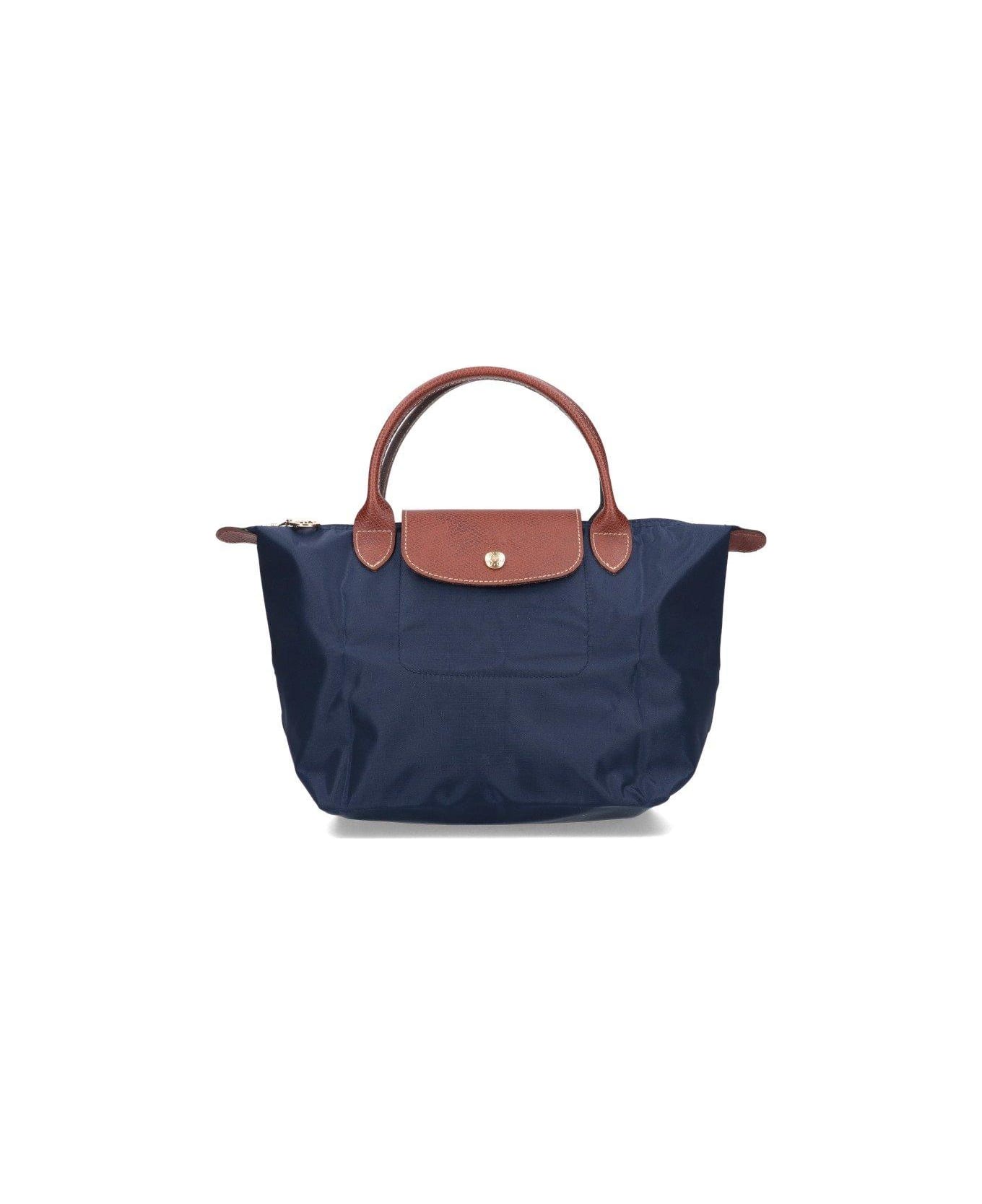 Longchamp Le Pliage Zip-up Small Tote Bag - Marine