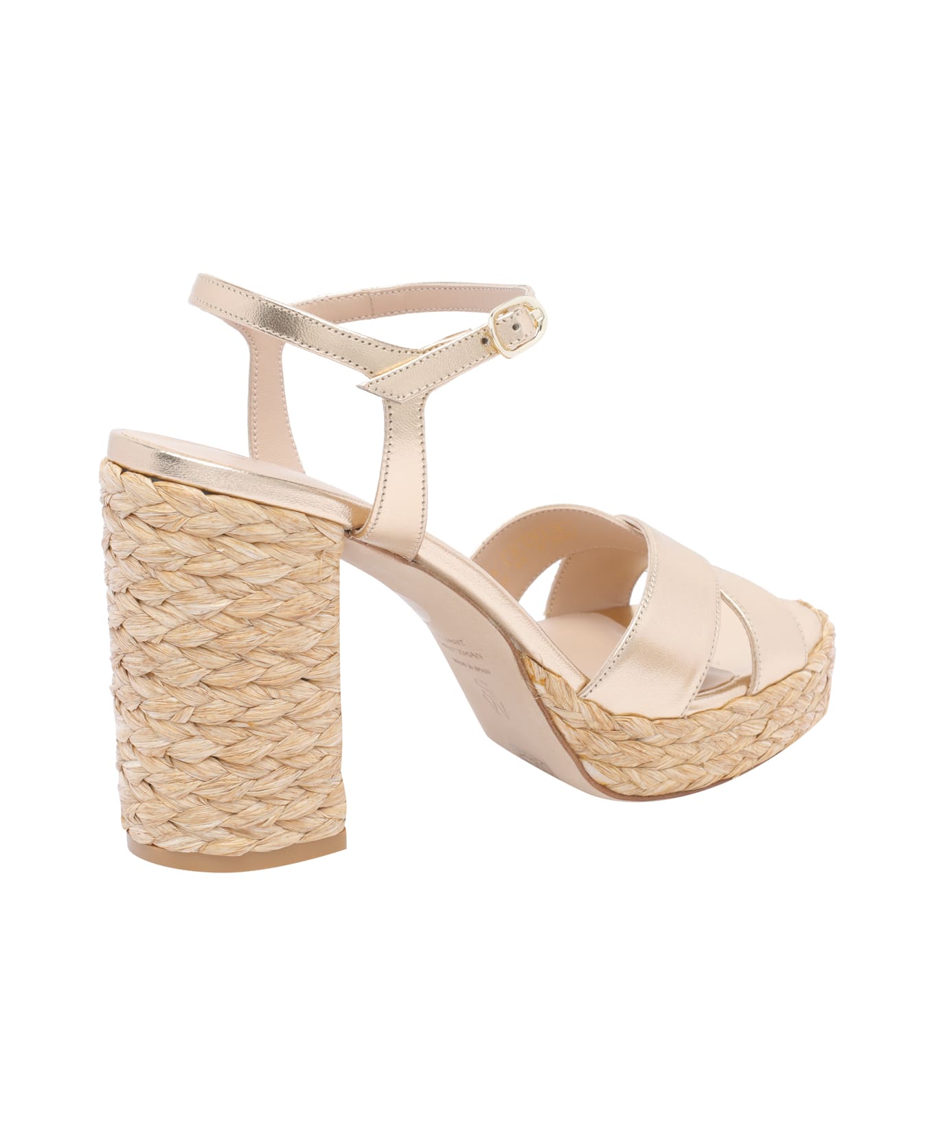 Stuart Weitzman Dayna Platform Pump Sandals - Golden