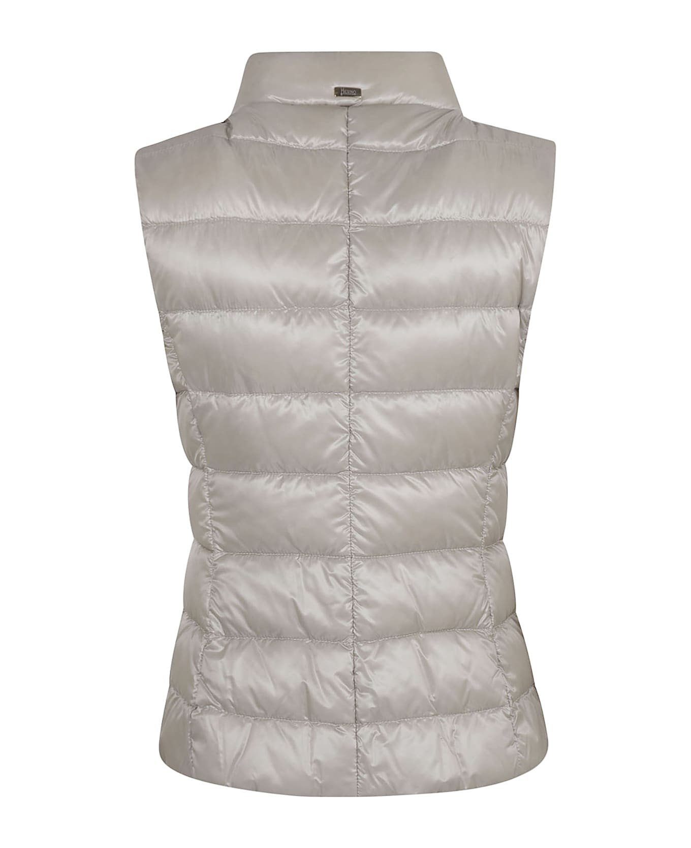 Herno High-neck Padded Gilet - Pearl Grey