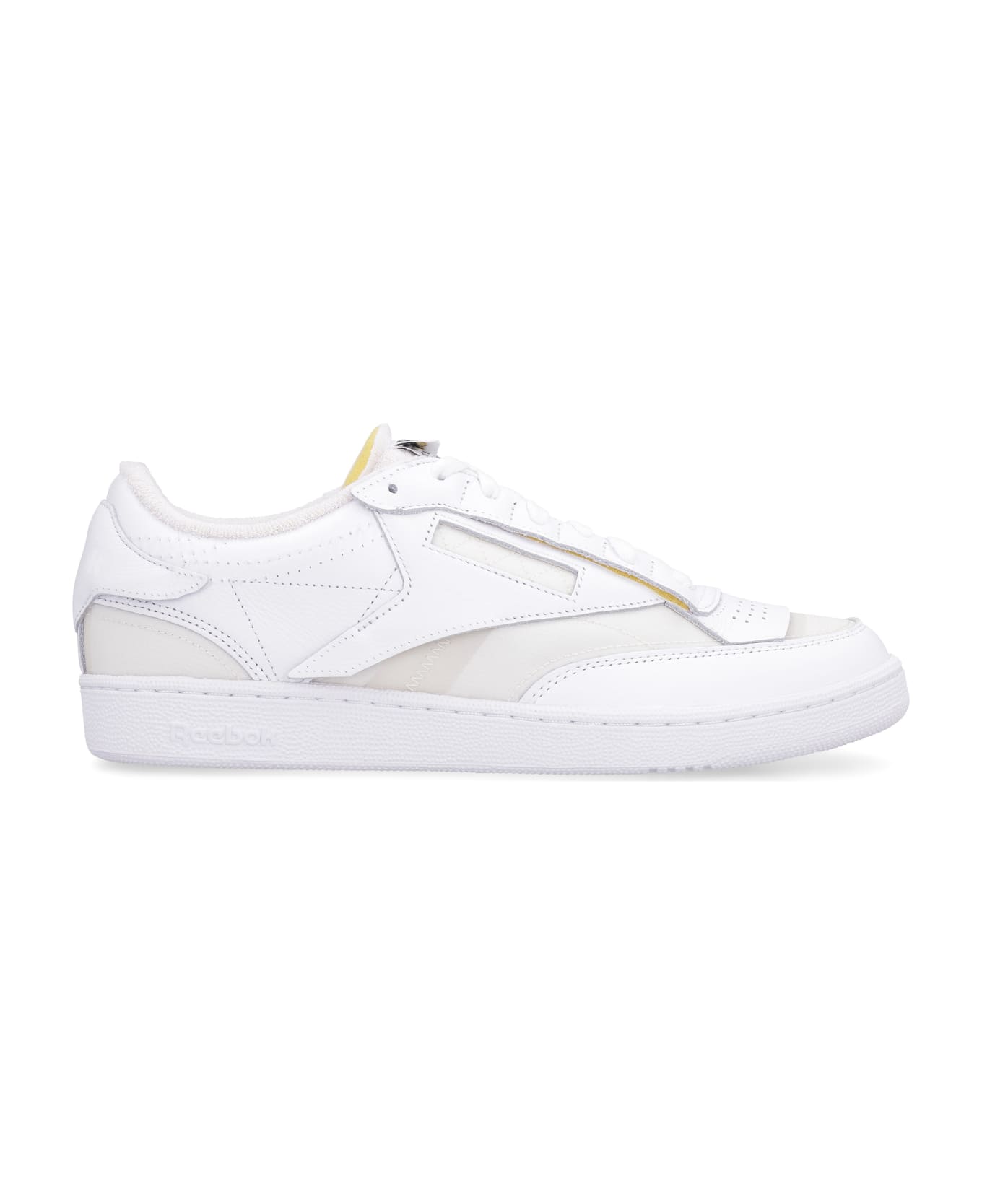 Maison Margiela Mm X Reebok - Leather Low-top Sneakers - White