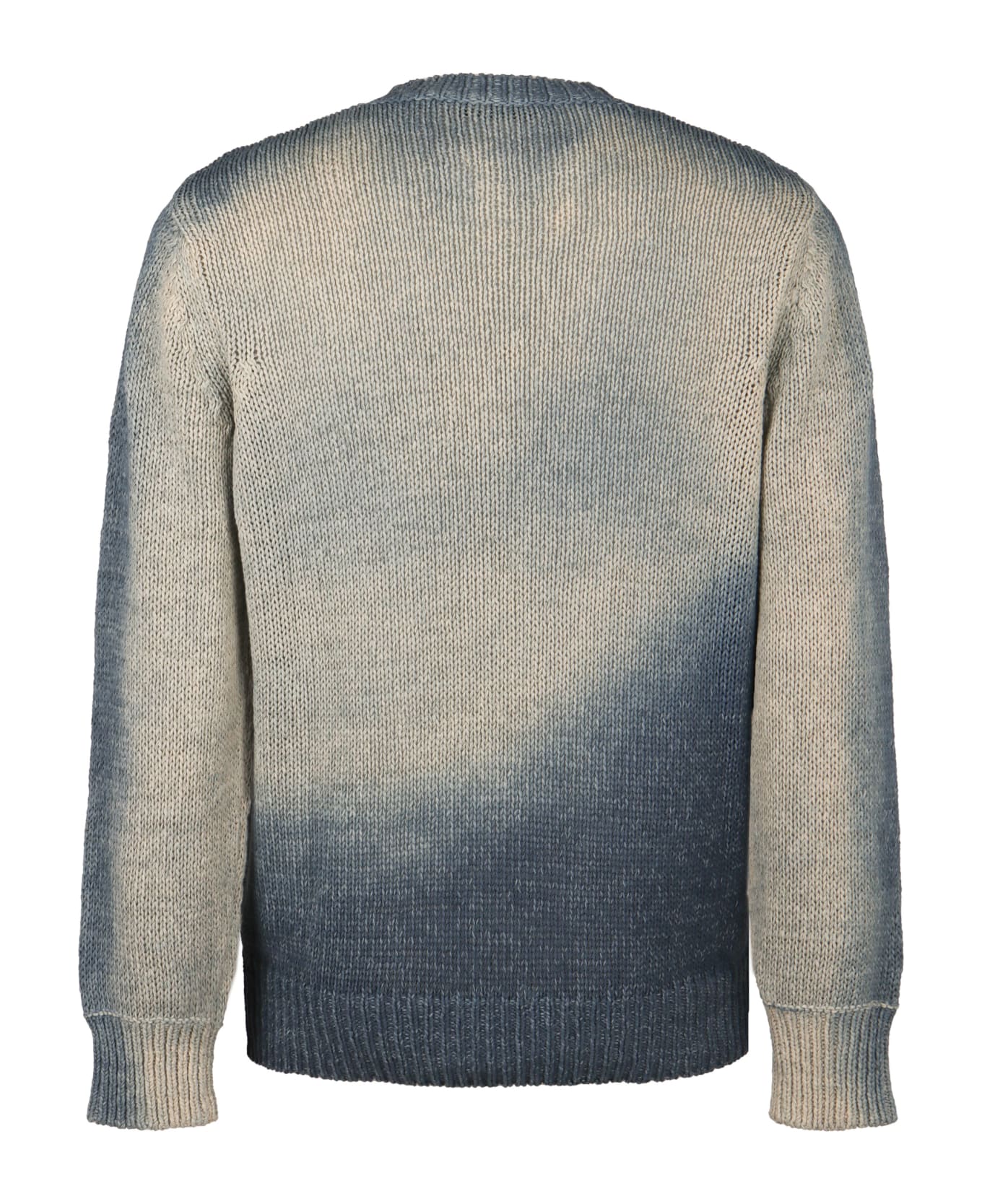 Roberto Collina Cotton Blend Crew-neck Sweater - blue