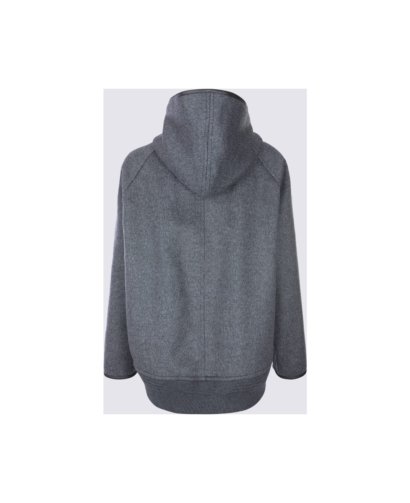 Bottega Veneta Grey Wool Shirt - CHARCOAL MELANGE