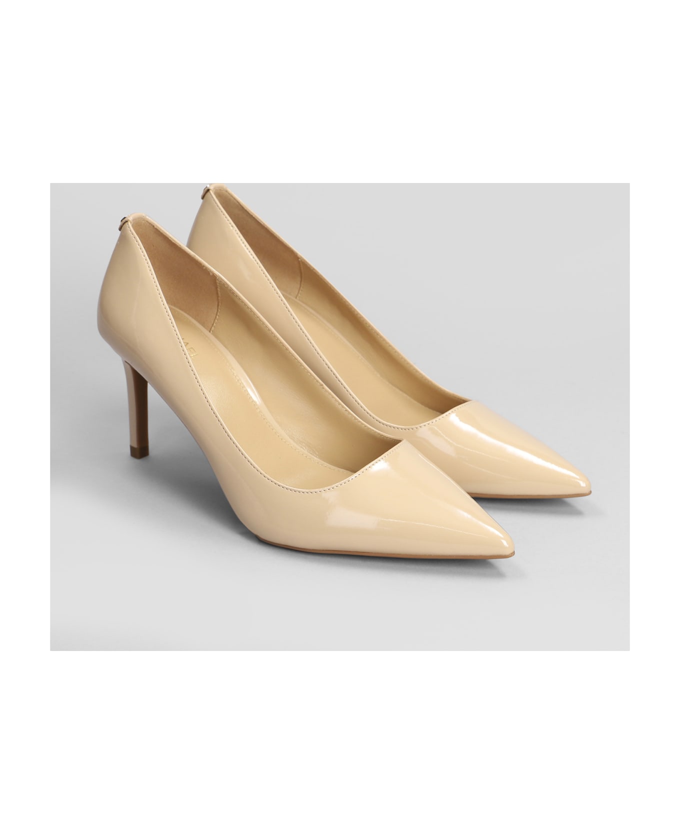 Michael Kors Alina Flex Pump Pumps In Powder Patent Leather - powder