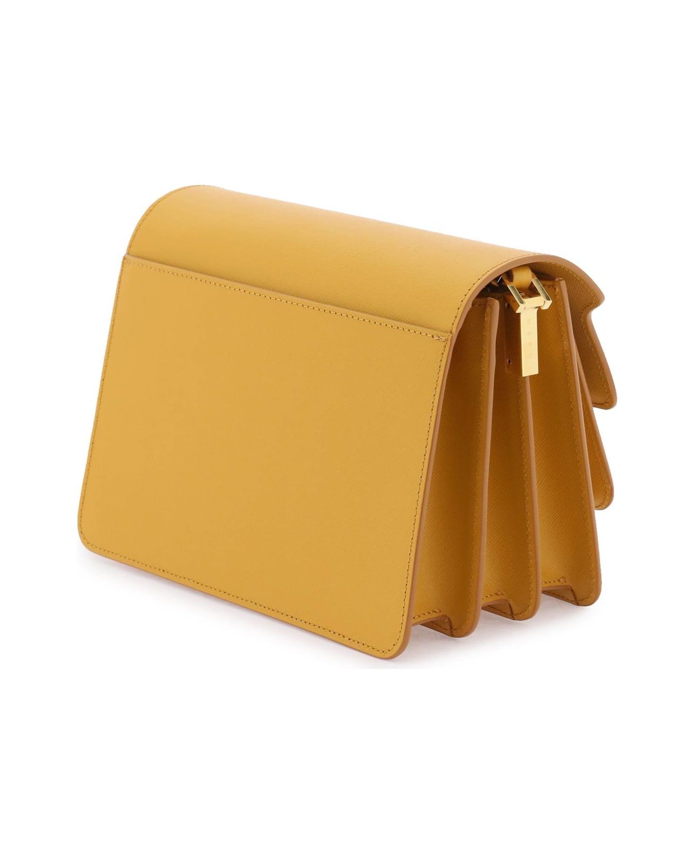 Marni Trunk Medium Shoulder Bag - Yellow