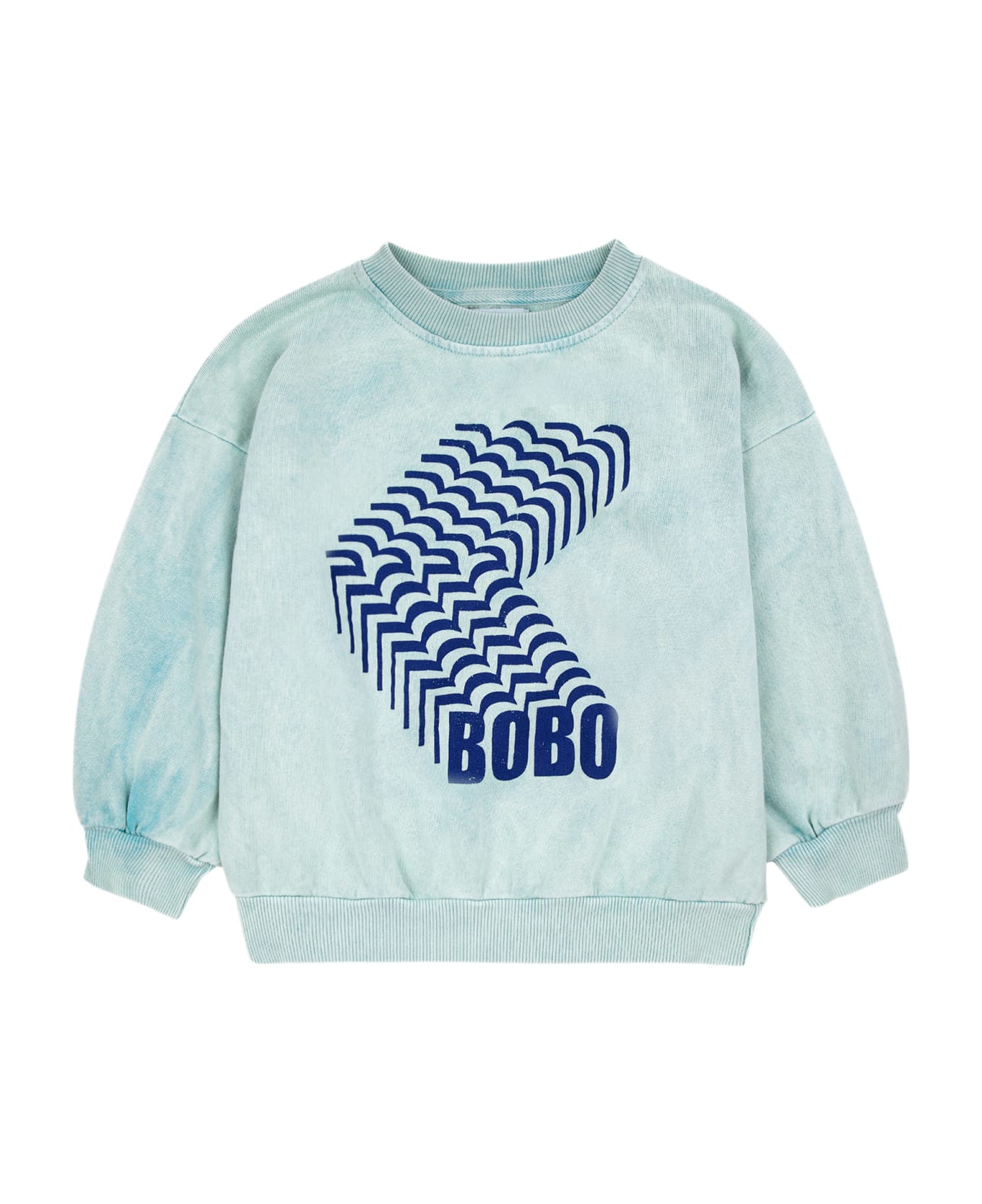 Bobo Choses Light Blue Sweatshirt For Kids With Logo - Light Blue