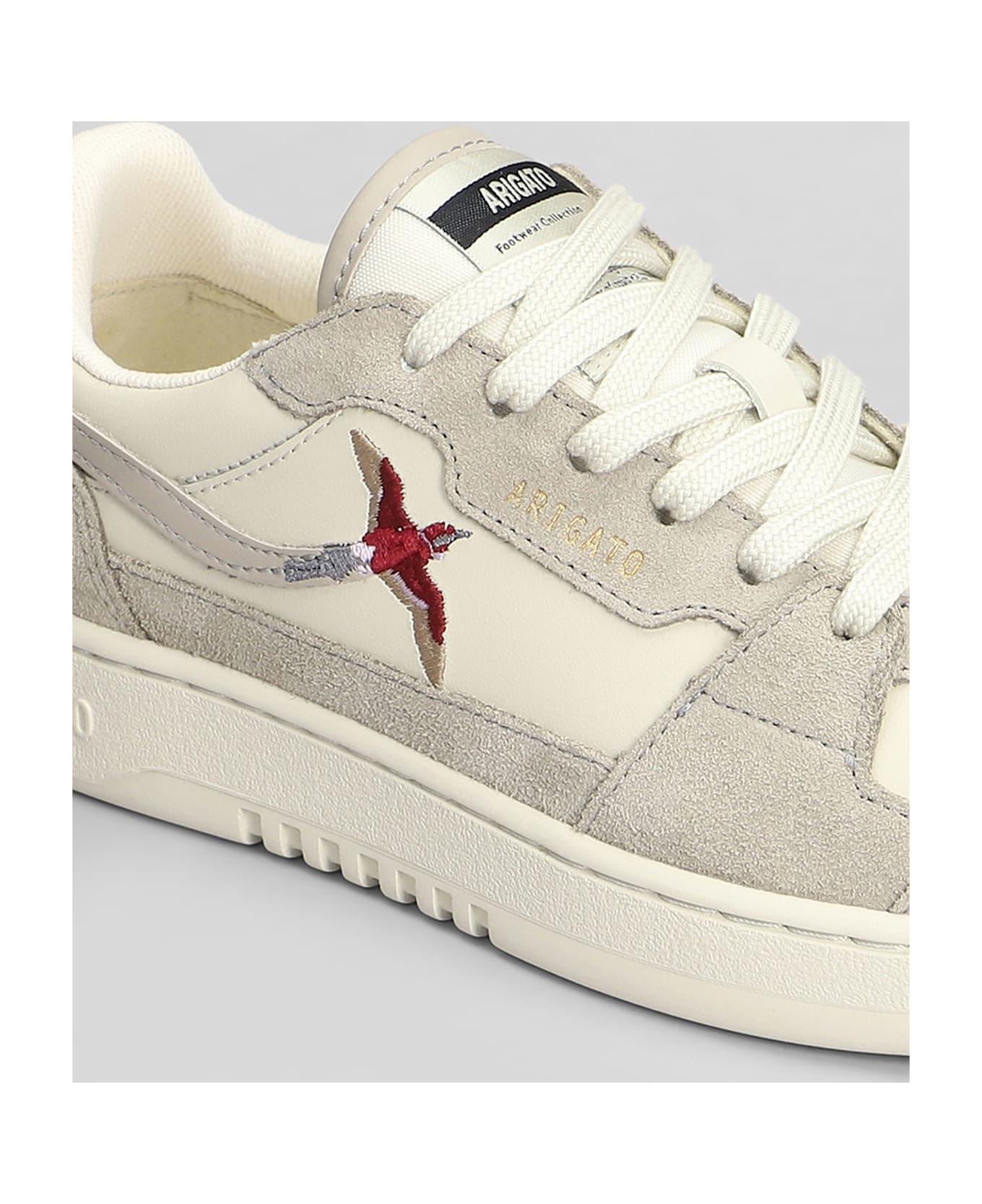 Axel Arigato Dice Lo Bee Bird Sneakers In Beige Suede And Leather - beige
