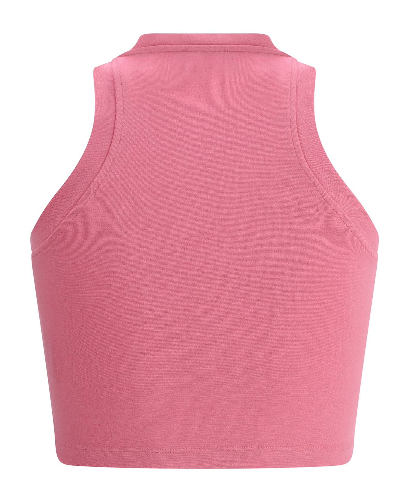 Balmain Cropped Tank Top - Fuchsia/rouge