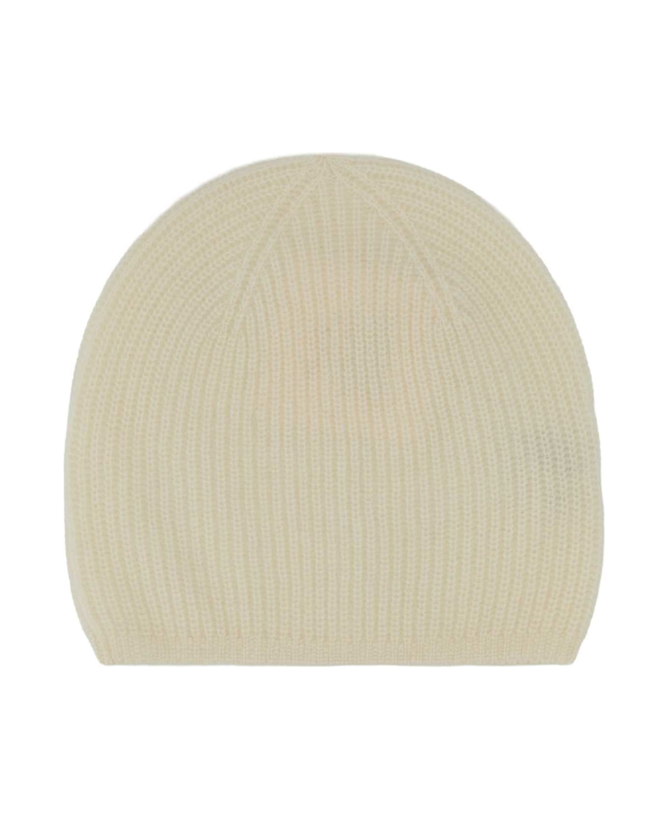 Loulou Studio Ivory Cashmere Flyn Beanie Hat - IVORY