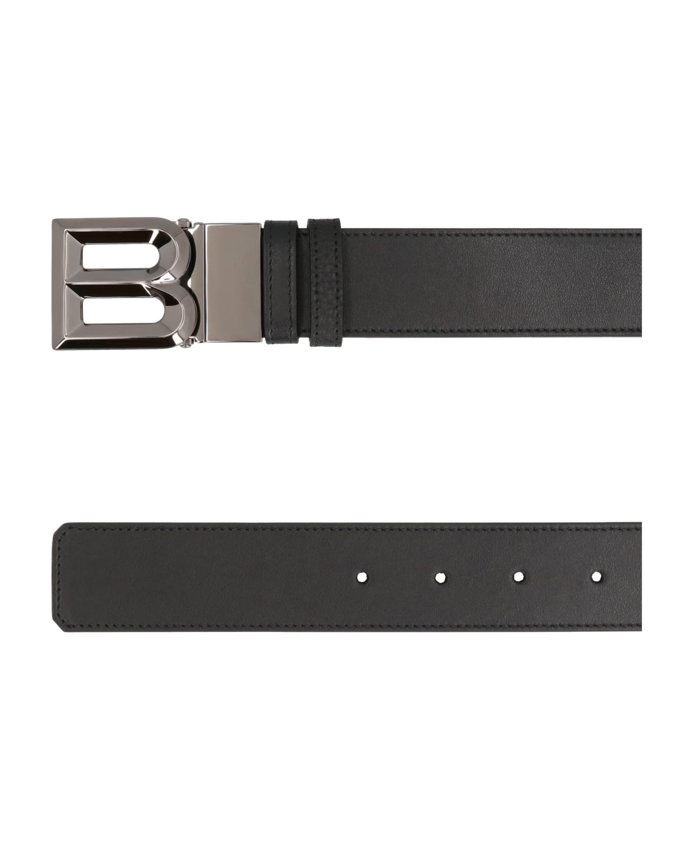 Bally Reversible And Adjustable Leather Belt - black