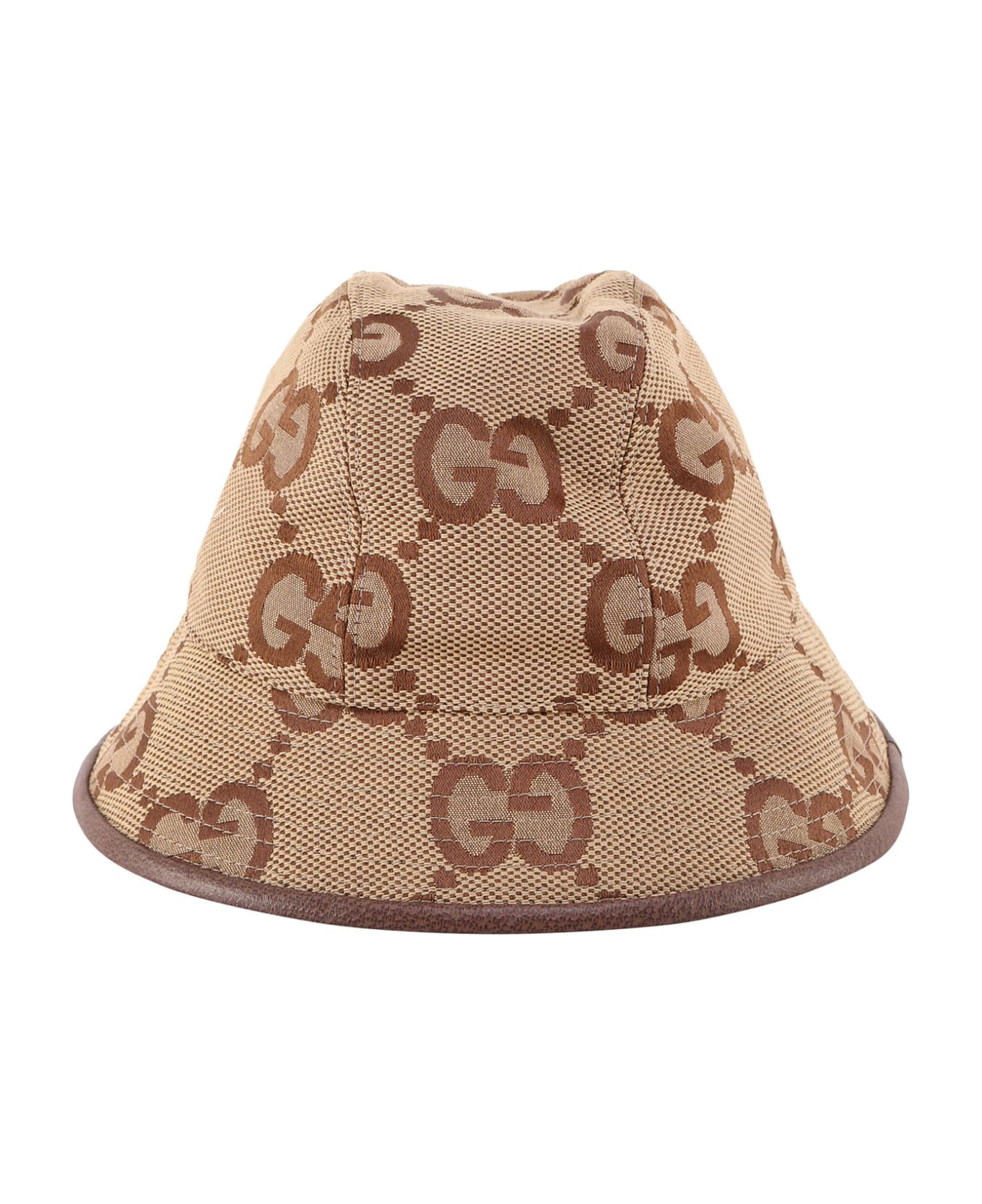 Gucci Embroidered Cotton Blend Hat - Brown