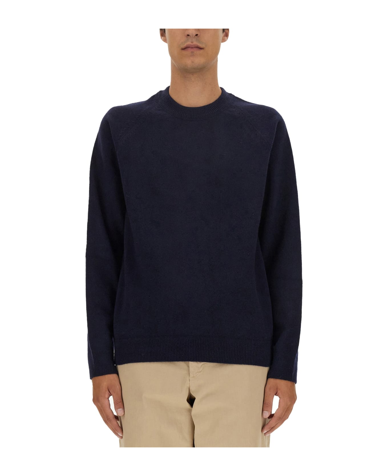 PS by Paul Smith Wool Jersey. - BLUE ニットウェア