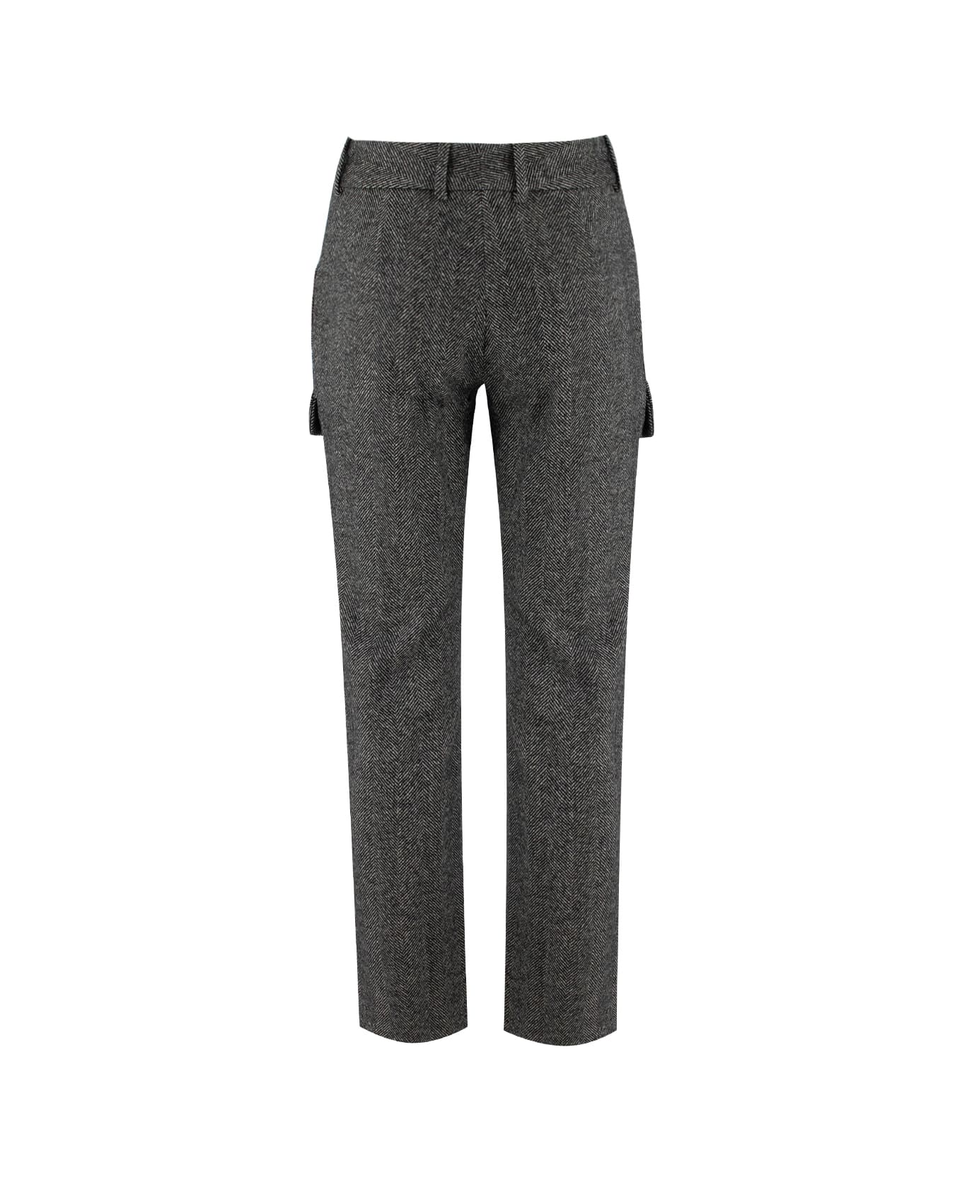 Ermanno Scervino Trousers - SPIGATO BIANCO NERO