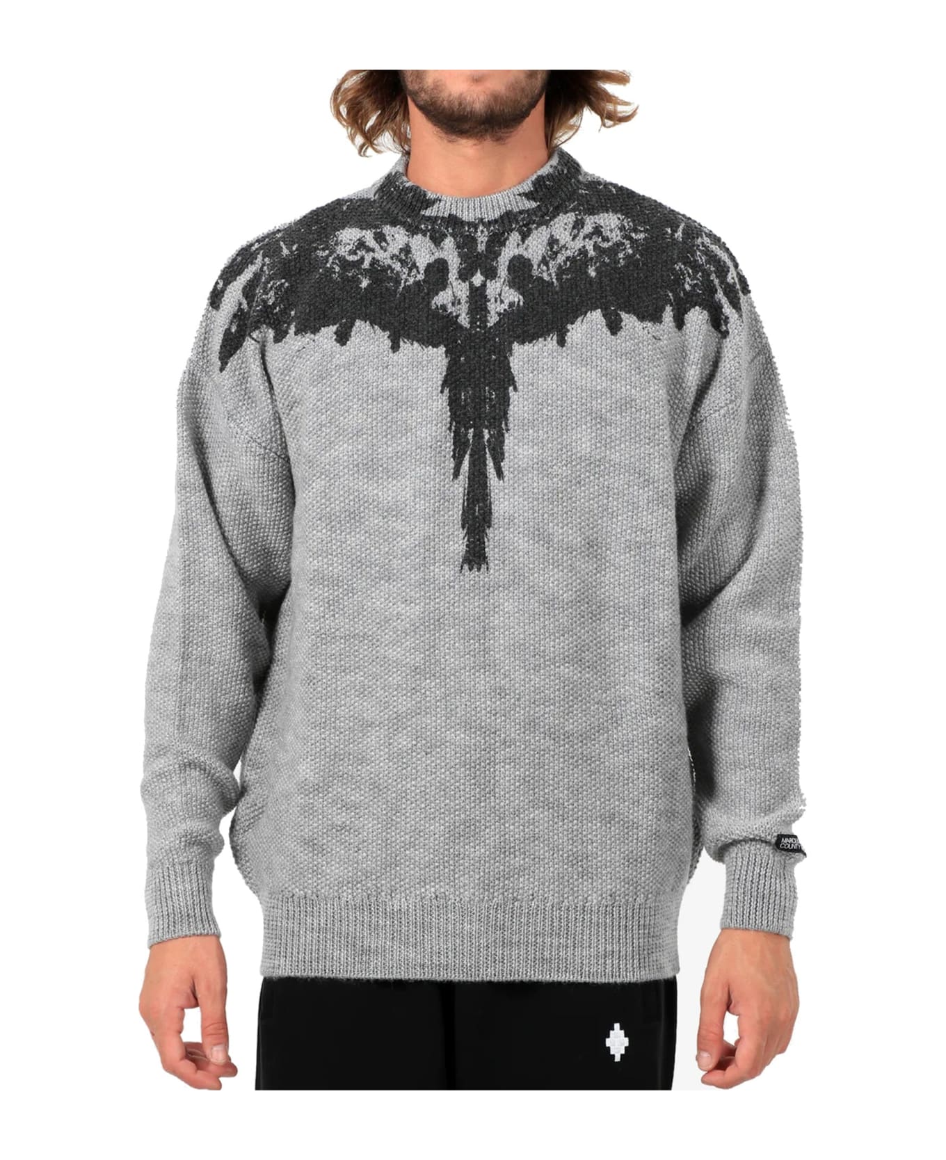 Marcelo Burlon Wings Sweater - Gray