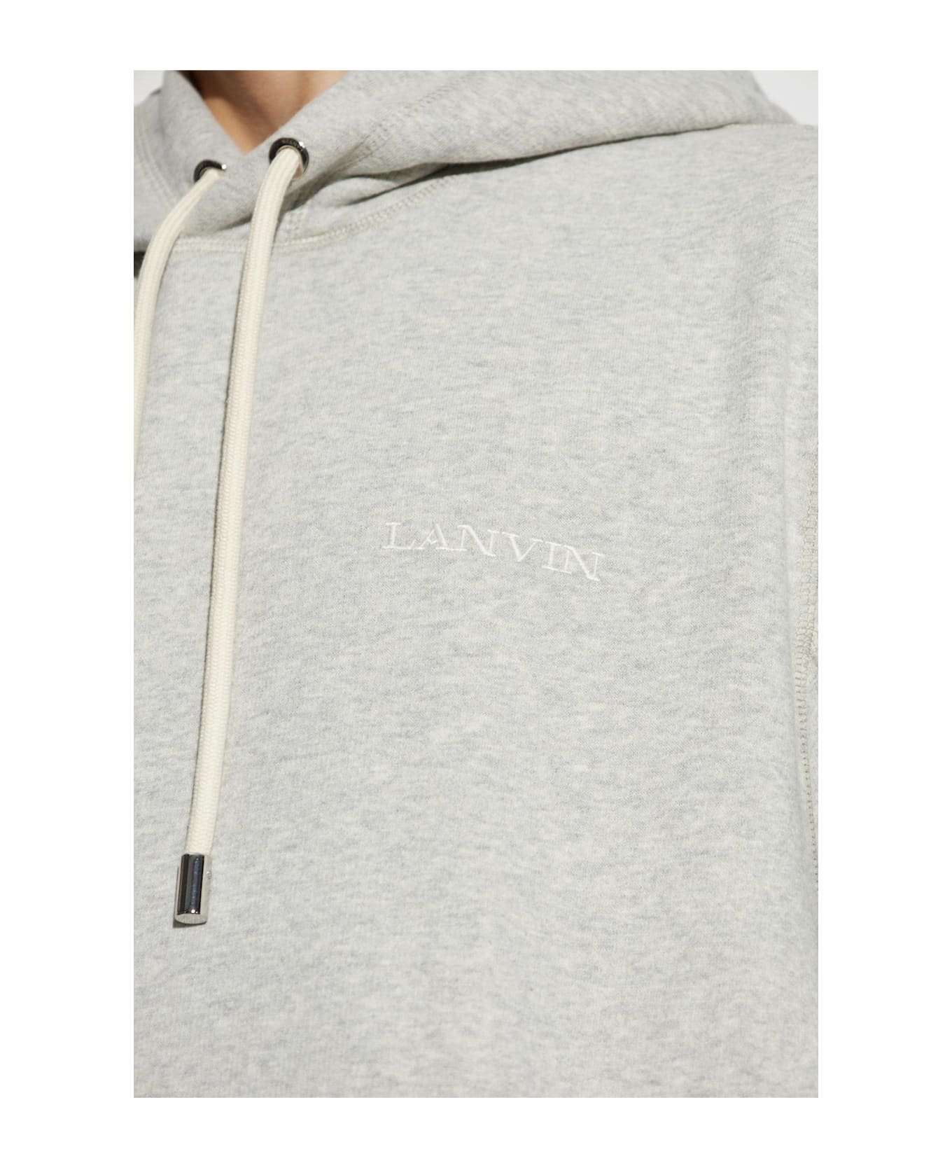 Lanvin Sweatshirt With Embroidered Logo - GREY