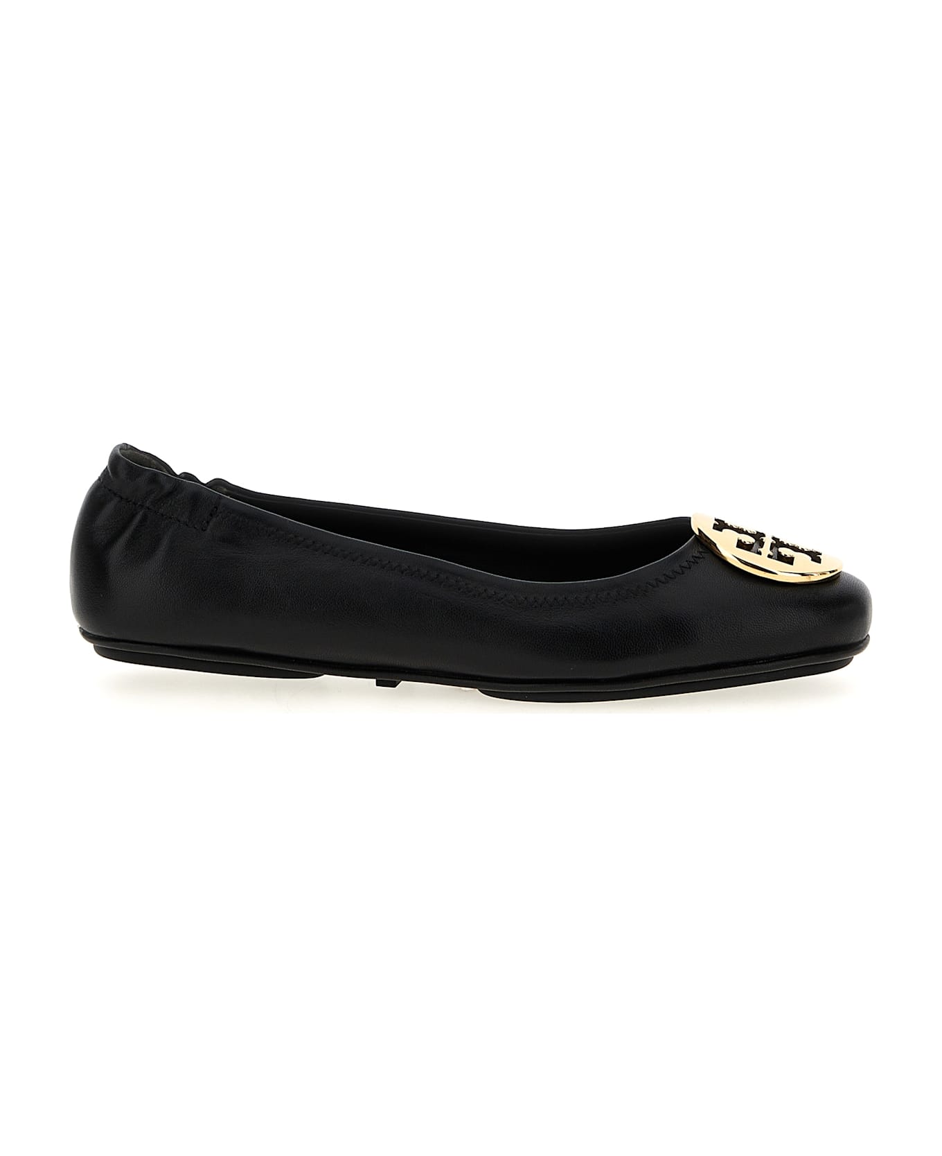 Tory Burch 'minnie Travel' Ballet Flats - Black  
