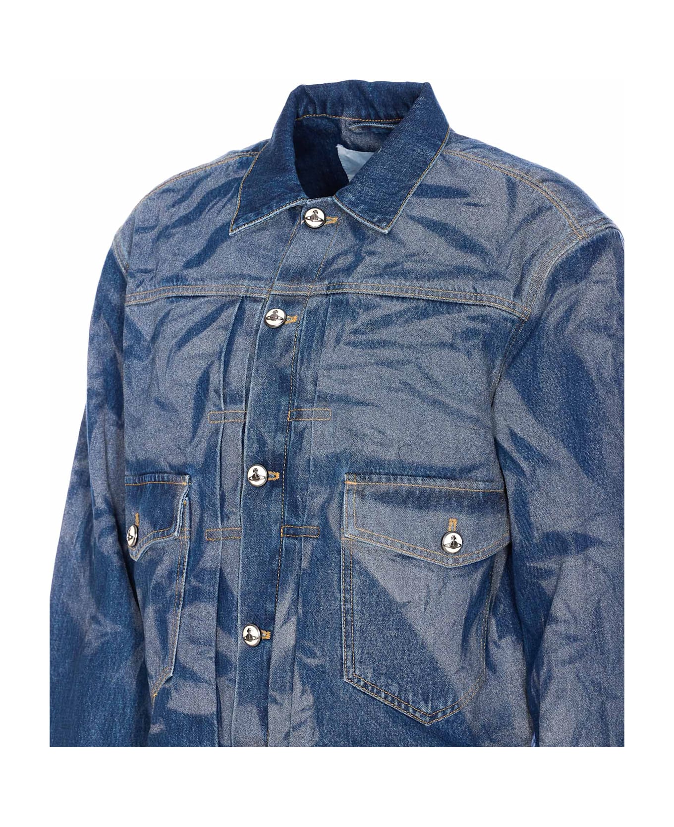 Vivienne Westwood Marlene Denim Jacket - Blue