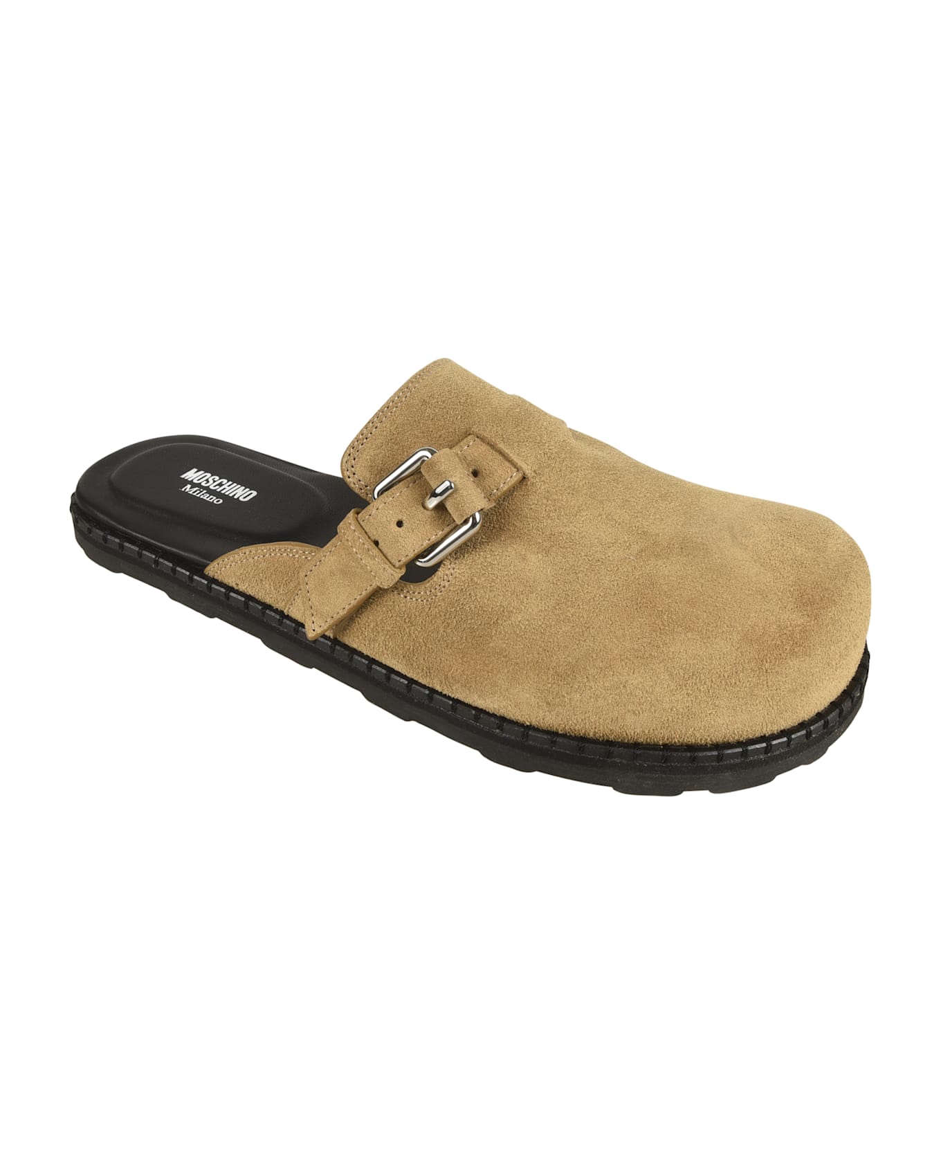 Moschino Buckle Mules - Beige
