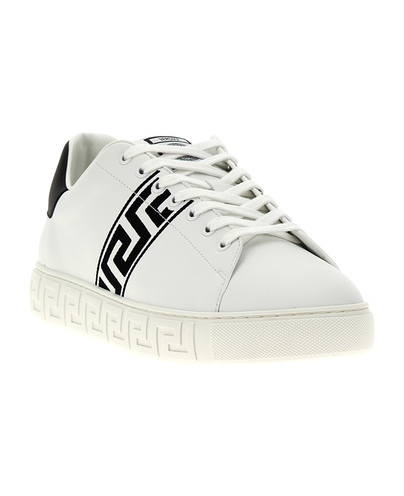 Versace 'greca' Sneakers - White/Black