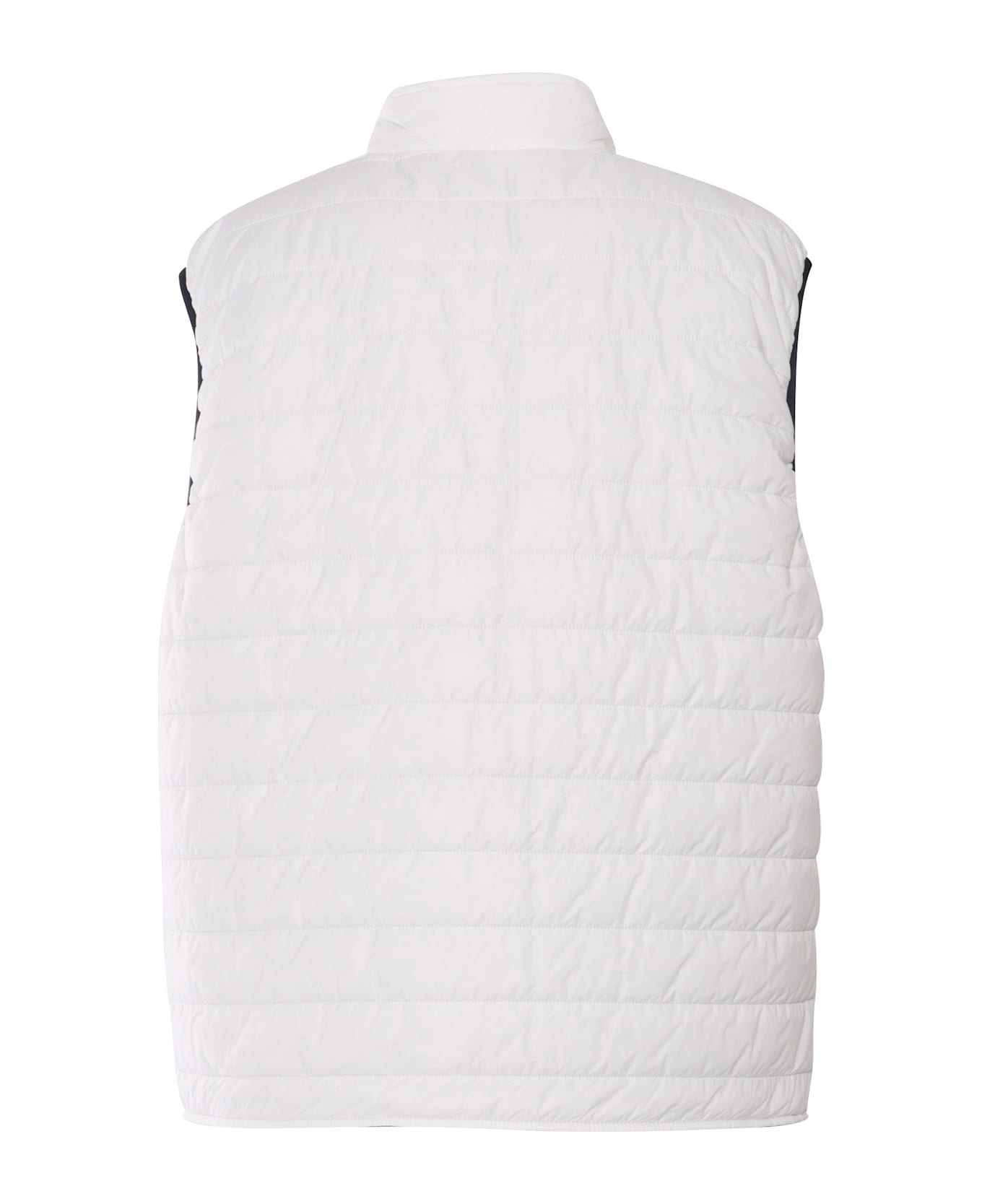 Fay Padded Zip Vest Jacket - WHITE