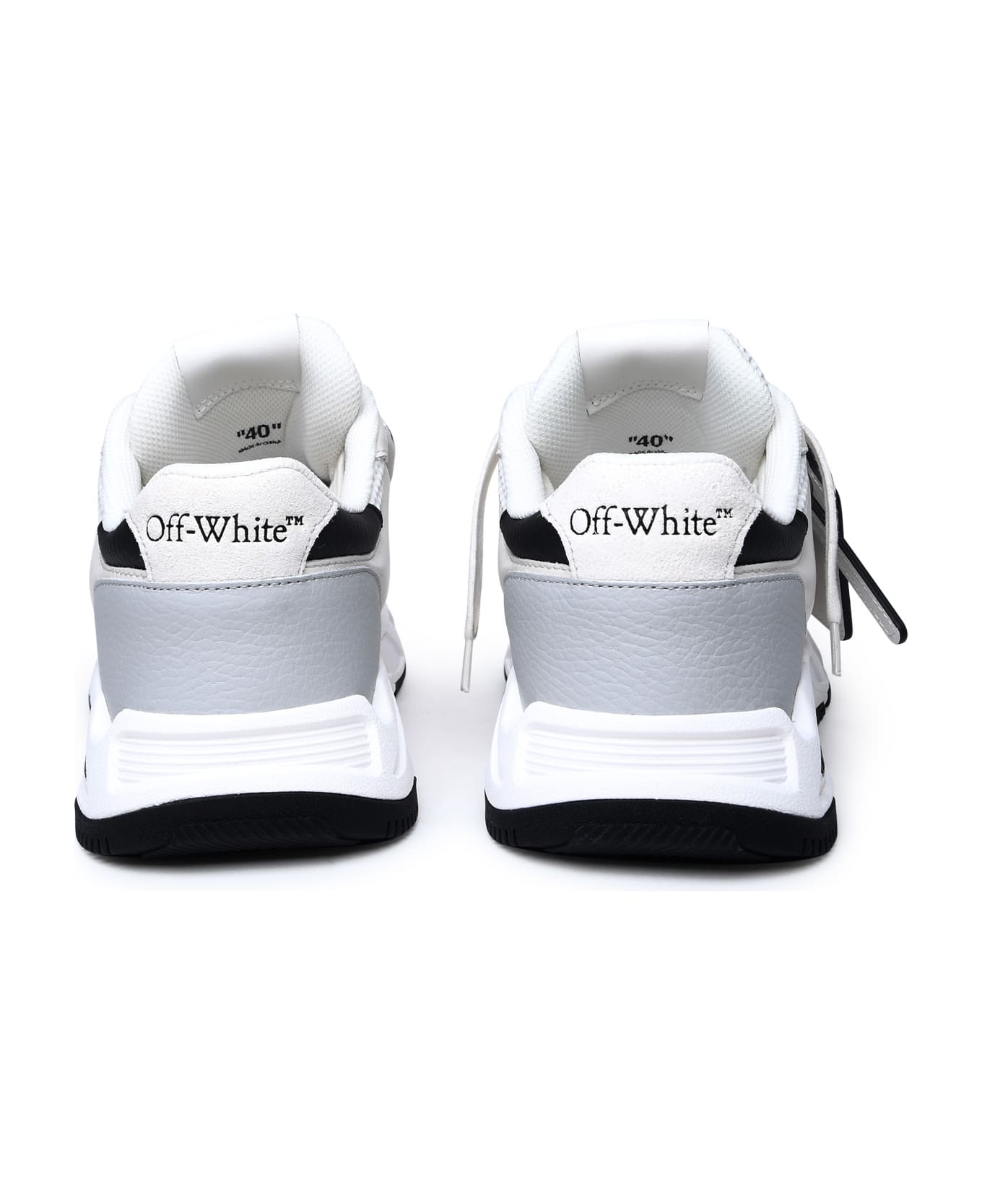 Off-White White Leather Blend Sneakers - White