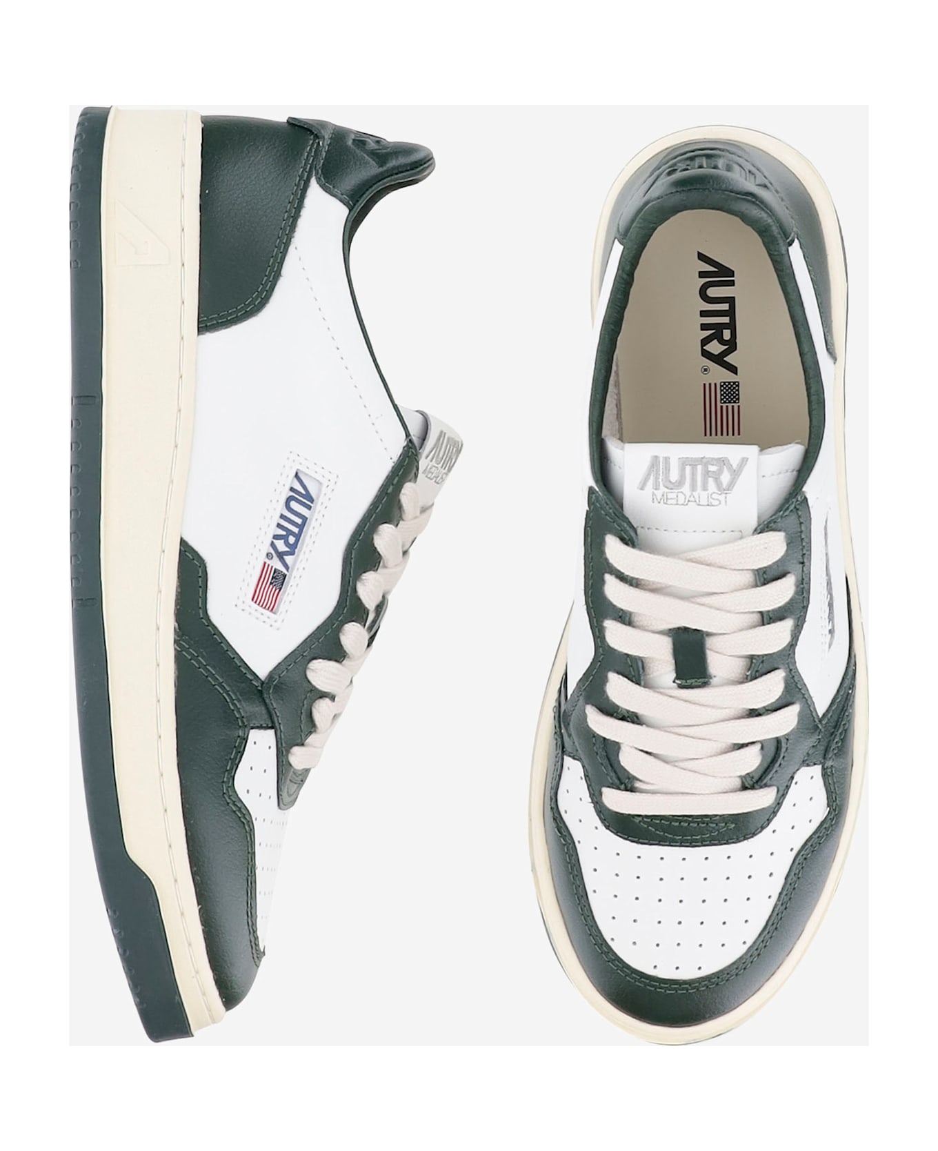 Autry Medalist Color-block Sneakers - Red