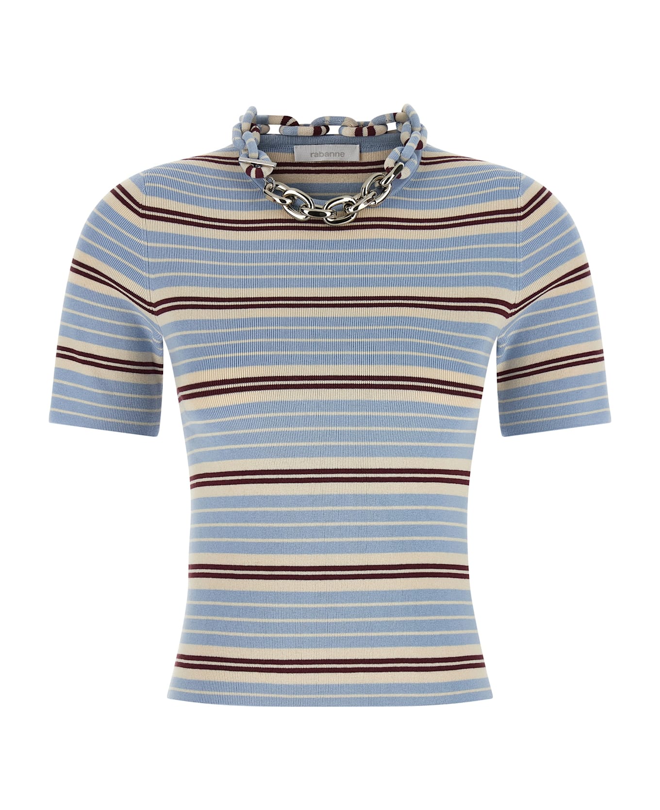 Paco Rabanne Chain T-shirt - Light Blue