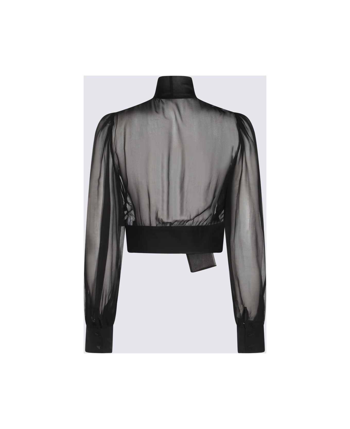 Dolce 
Gabbana Black Silk Top - Black
