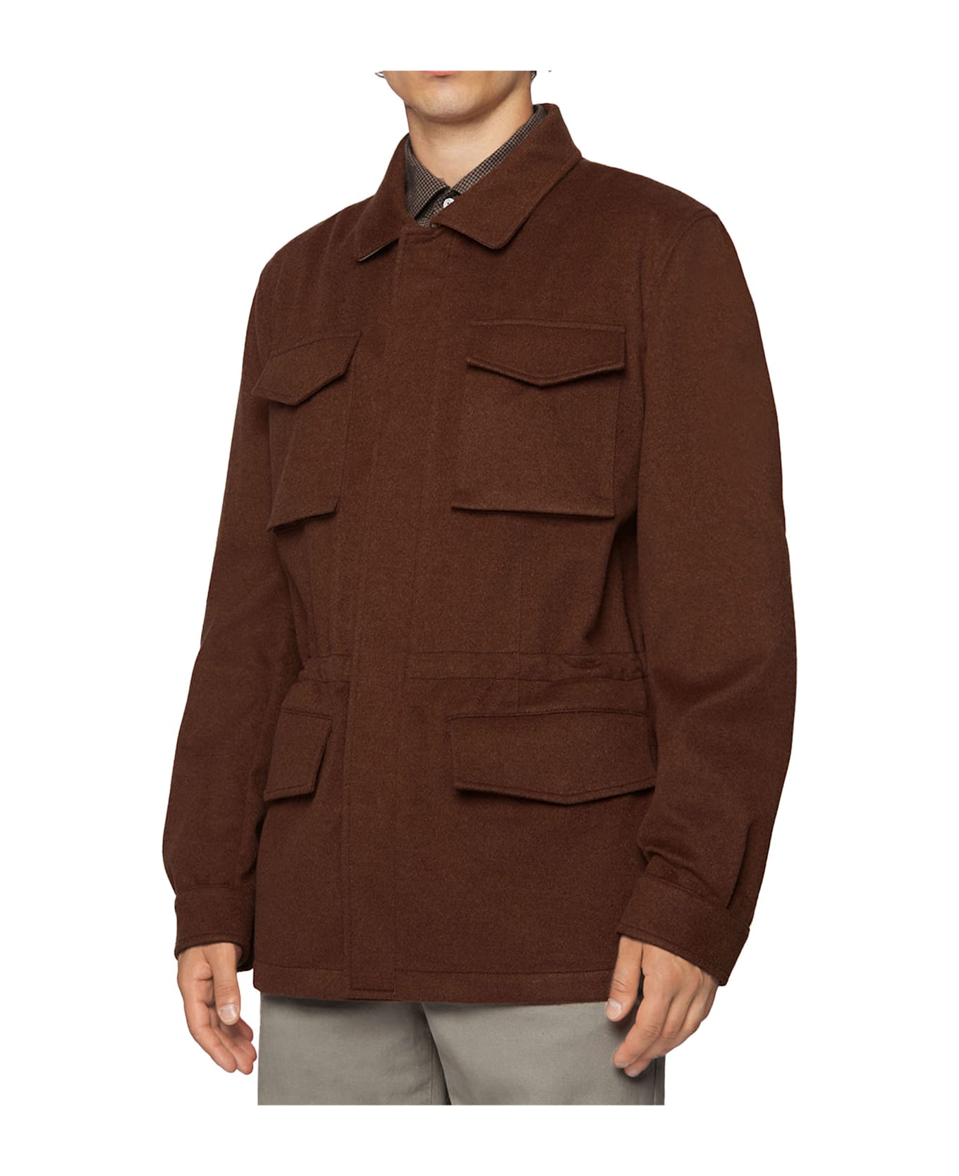 Kiton Outdoor Jacket Cashmere - RUST