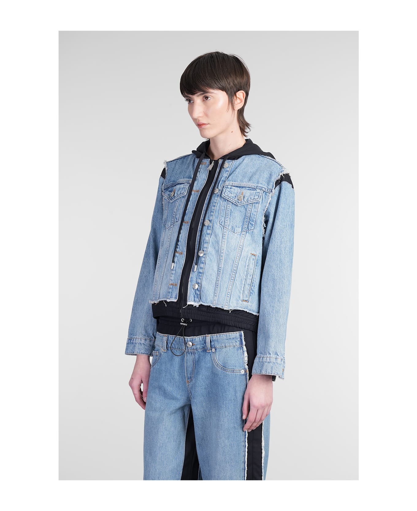 Simkhai Austin Denim Jackets In Blue Denim - blue