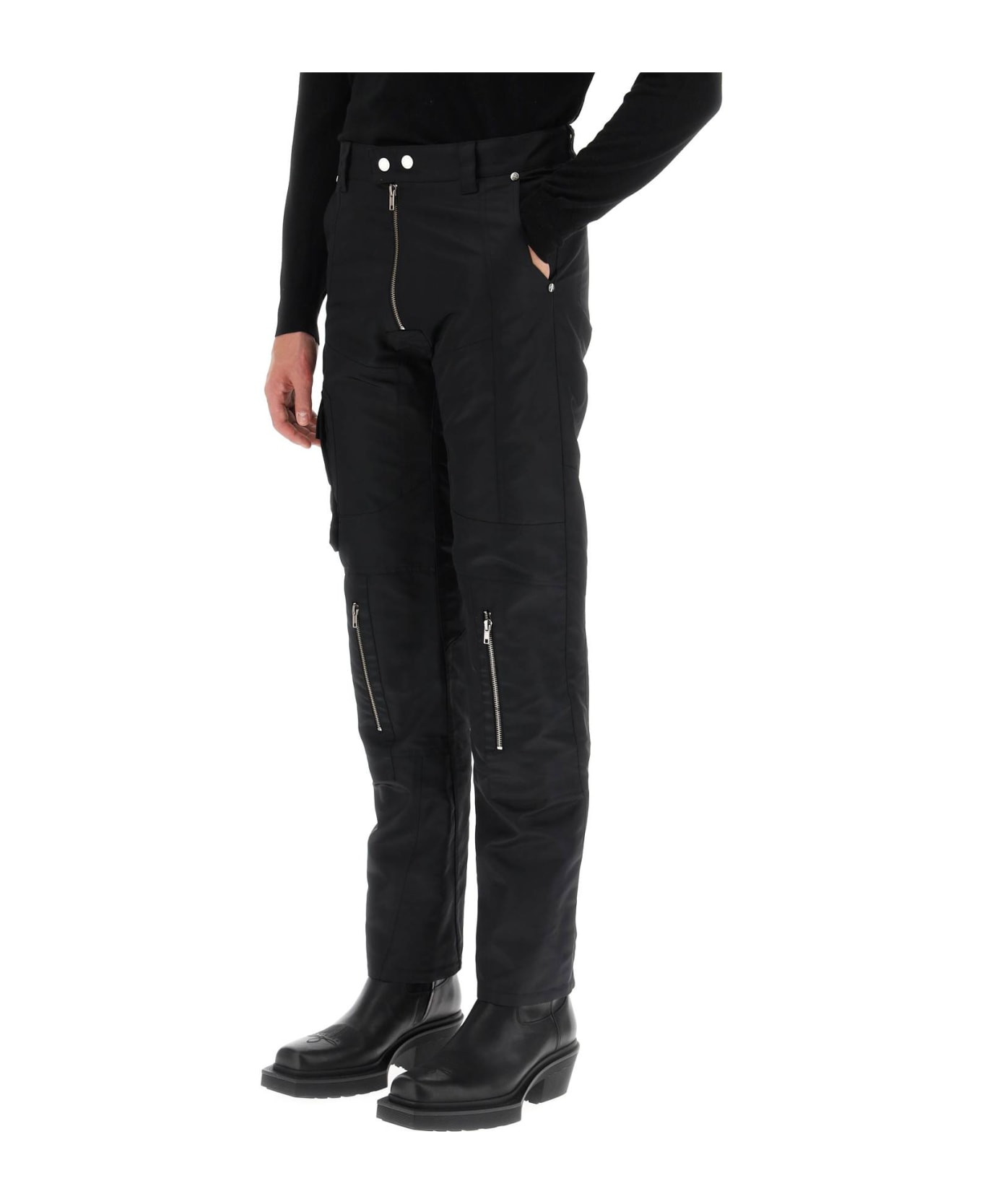 GMBH 'asim' Nylon Biker Trousers - BLACK (Black) ボトムス
