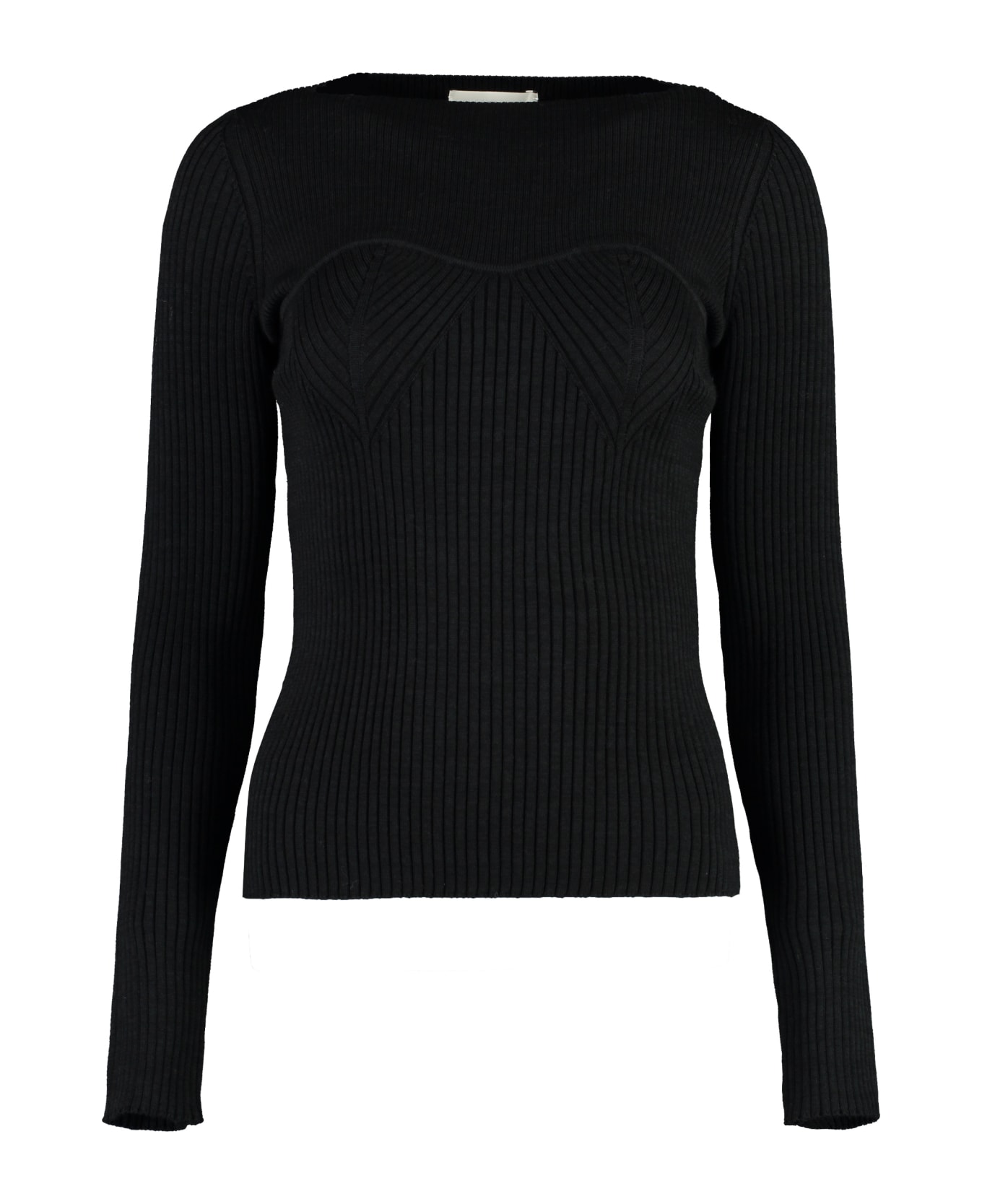 Isabel Marant Zilyae Merino Wool Sweater - black ニットウェア
