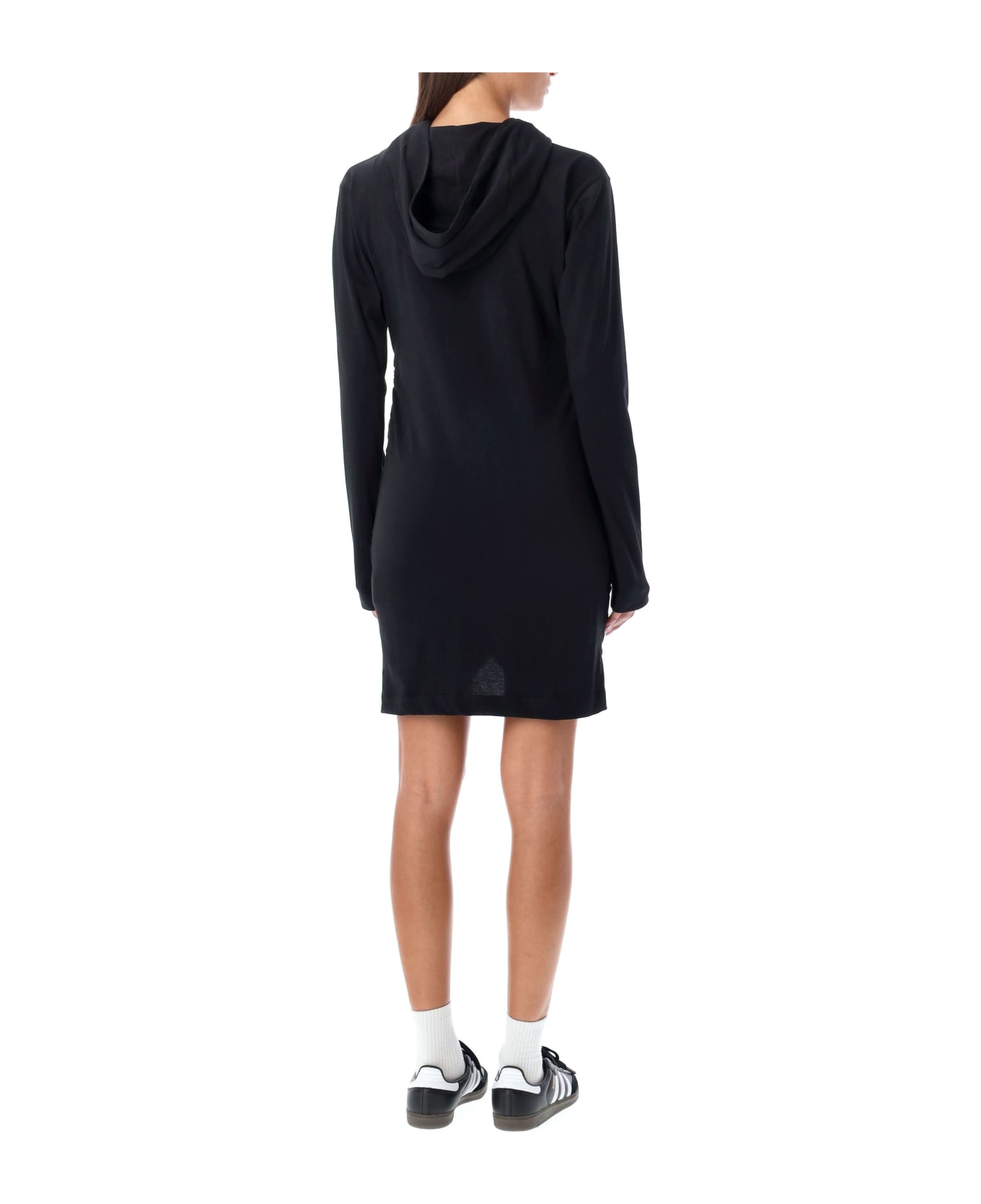 MSGM Hooded Dress Ribbon - BLACK ワンピース＆ドレス