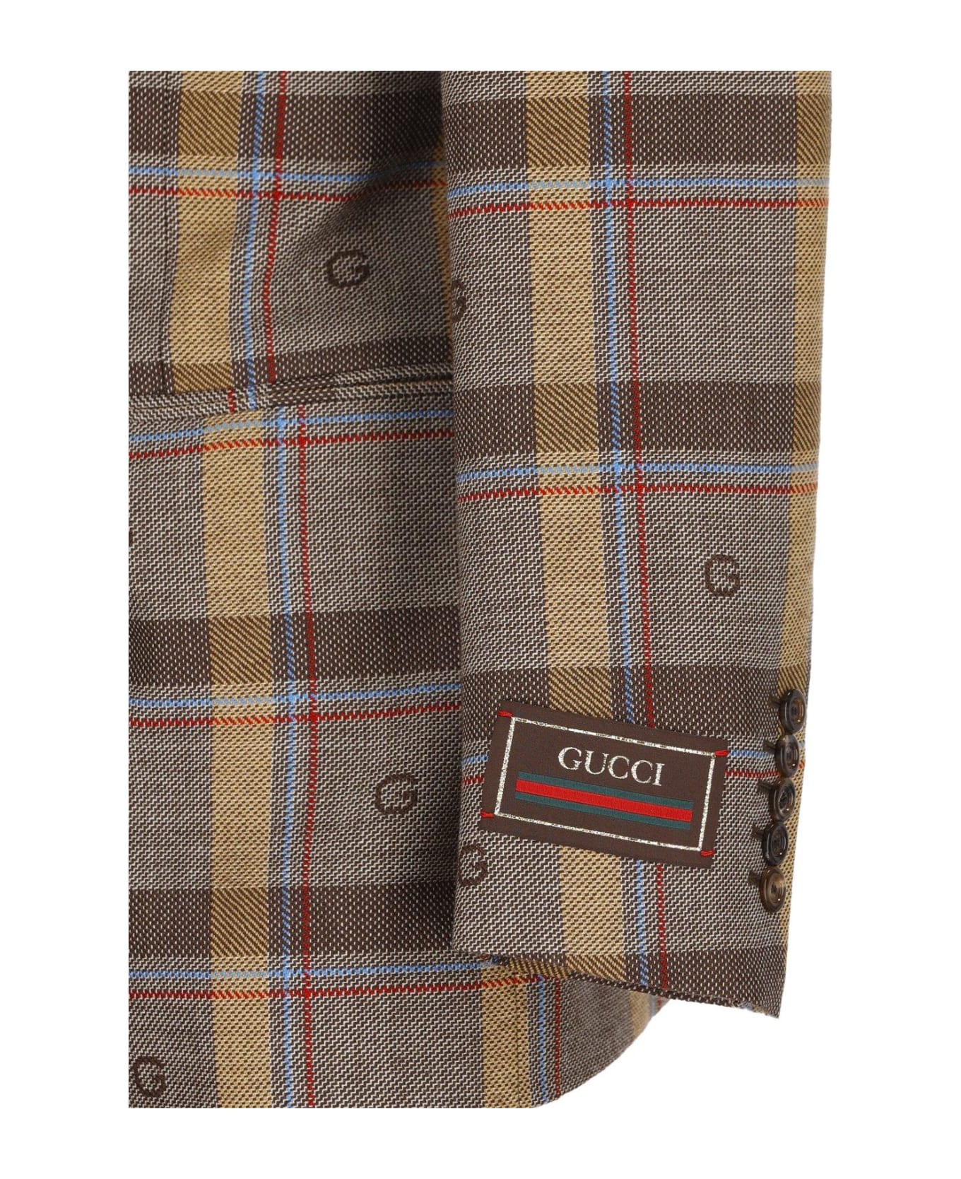 Gucci Checked Long-sleeved Jacket