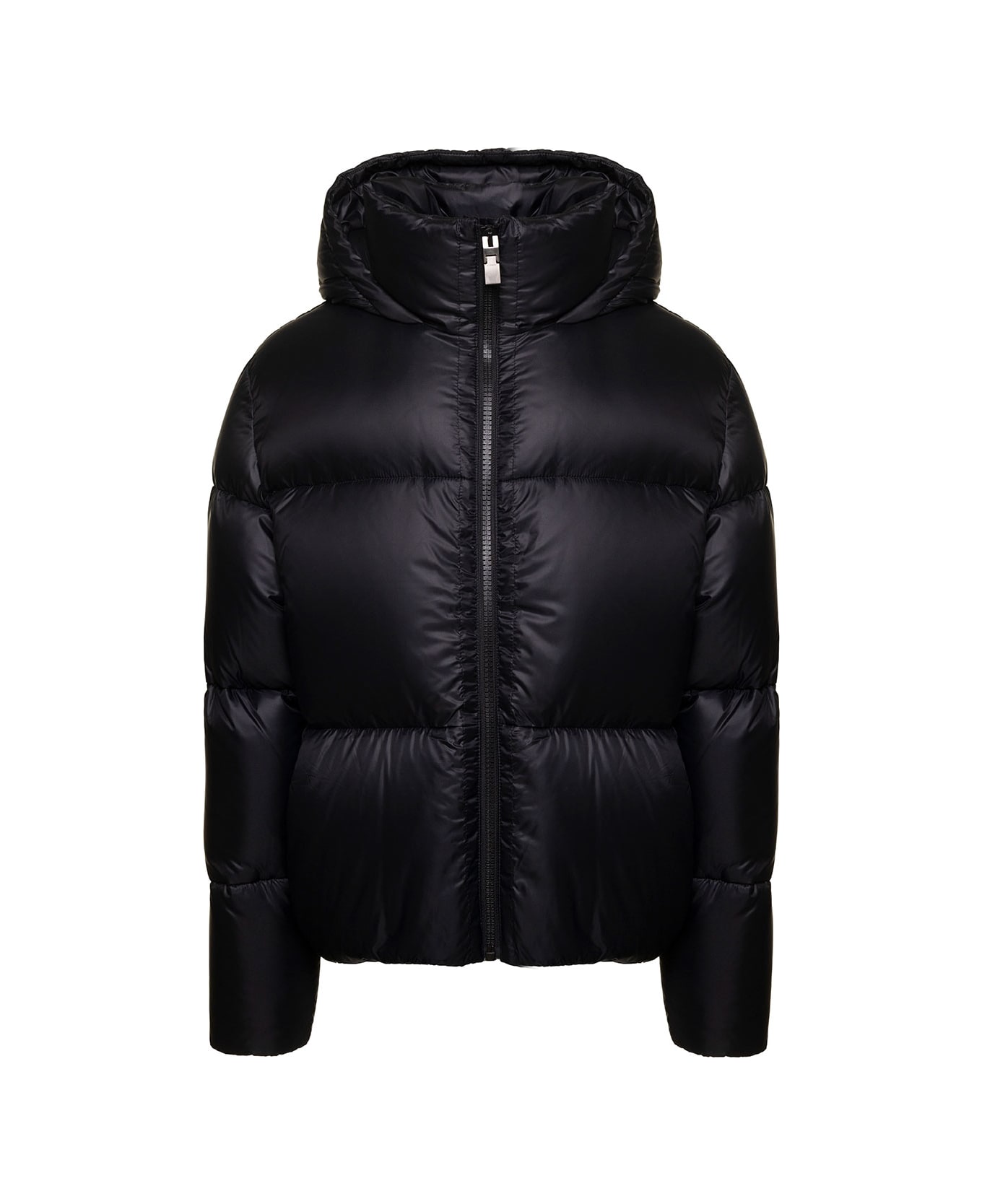 Givenchy Puffer Jacket With Logo On Back - Black