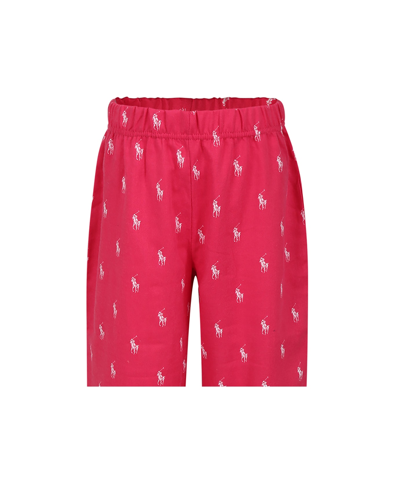 Ralph Lauren Fuchsia Pajamas Pants For Girl - Fuchsia アンダーウェア