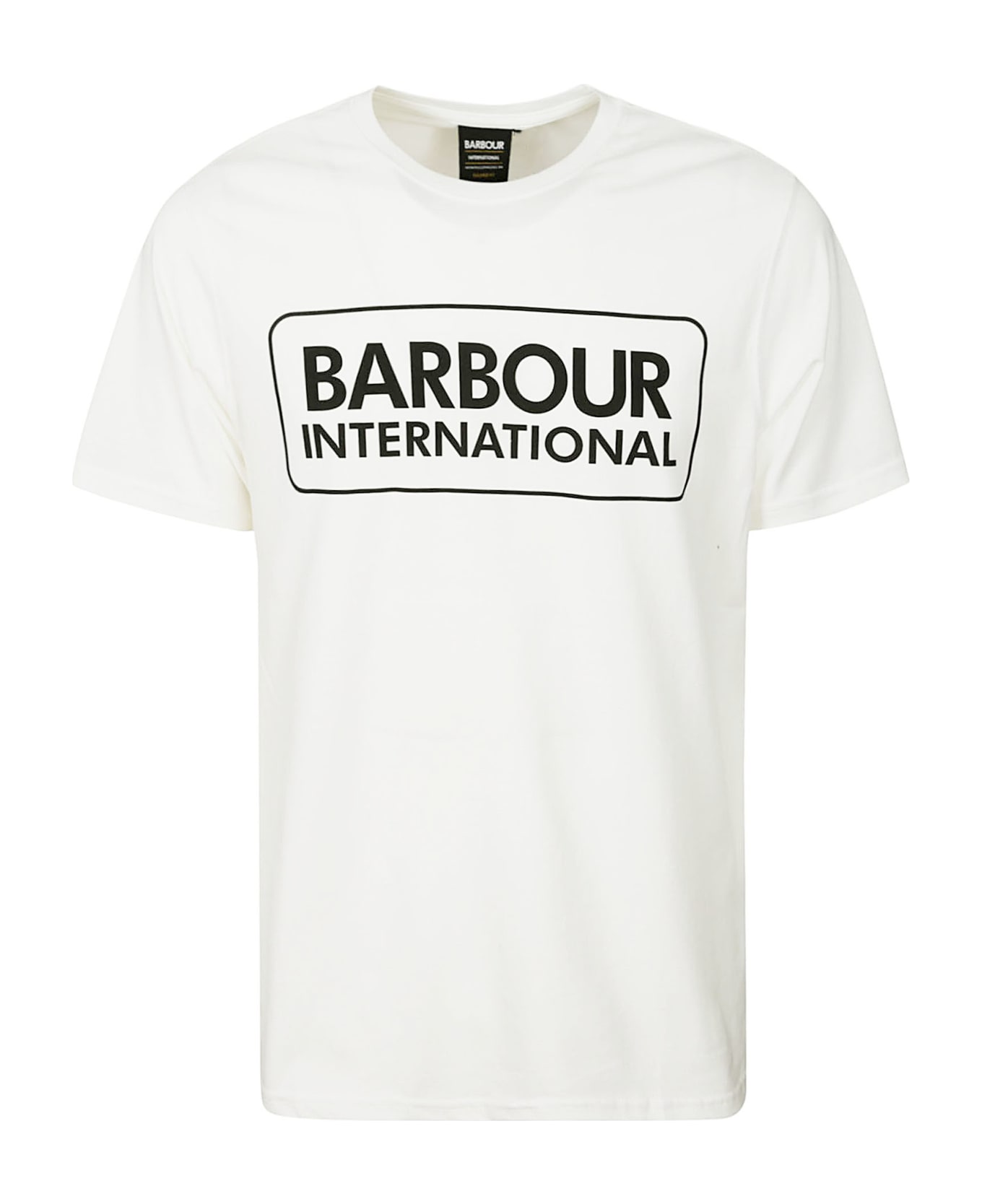 Barbour Essential Large Logo Tee - White シャツ