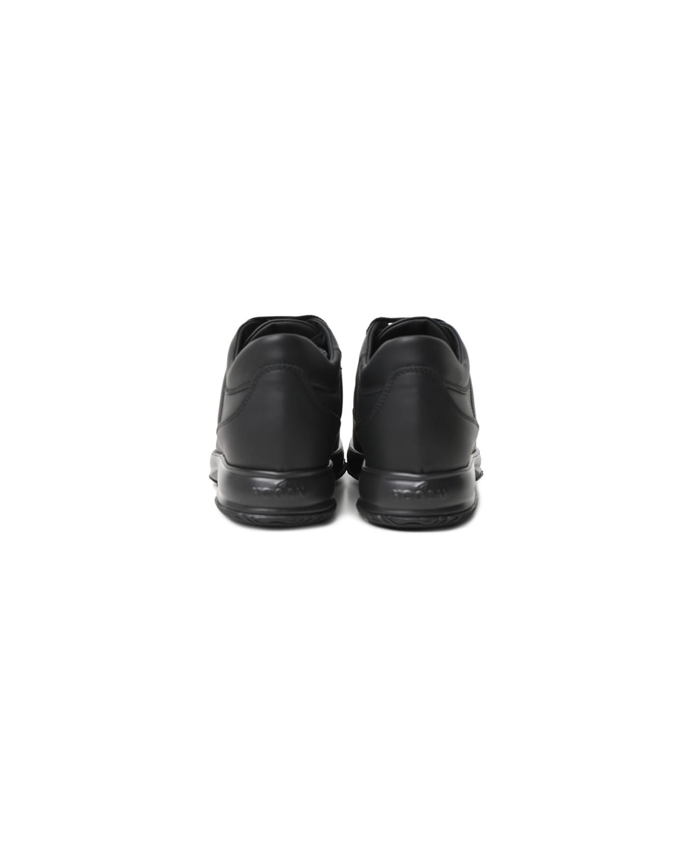 Hogan Interactive Leather Sneakers - Black