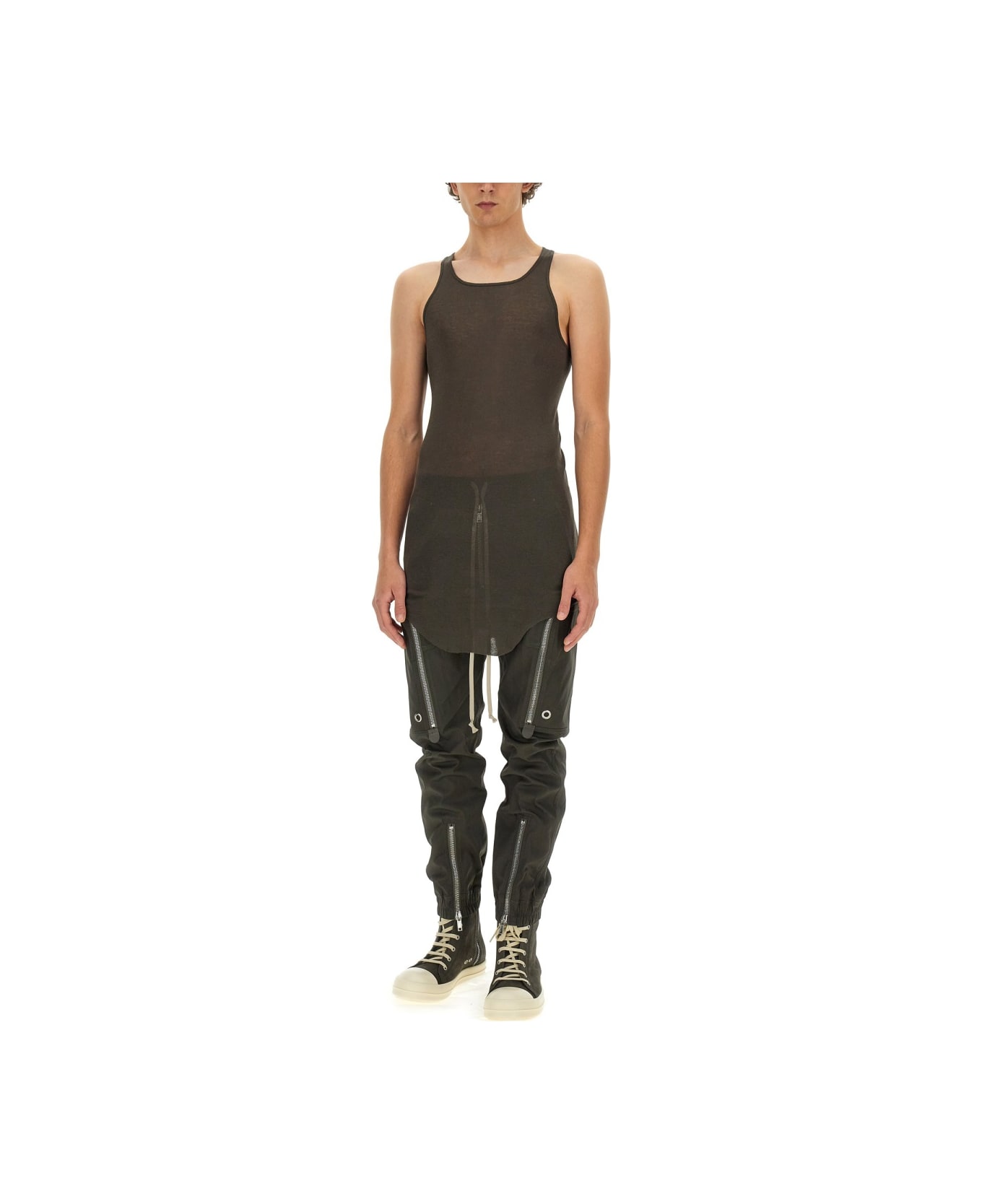 Rick Owens Tank Top - BROWN