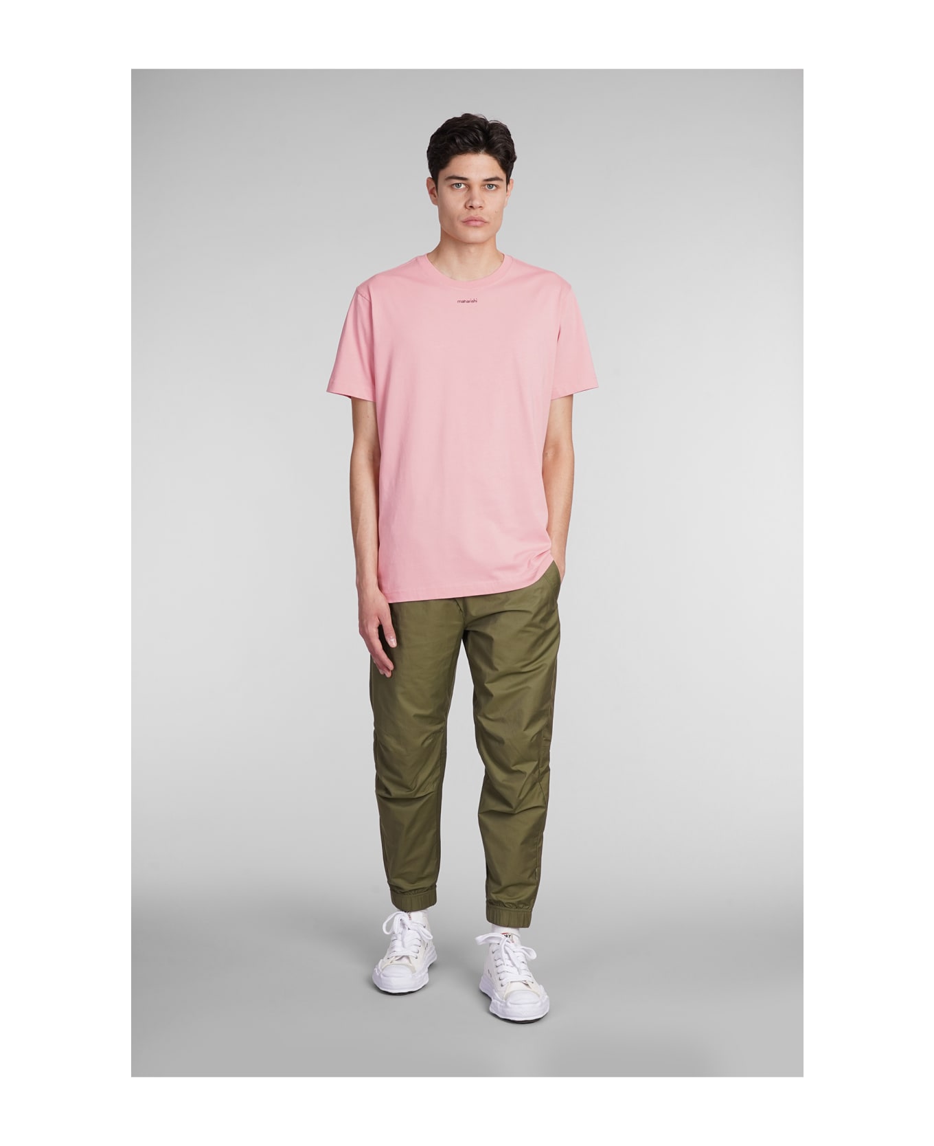 Maharishi T-shirt In Rose-pink Cotton - rose-pink