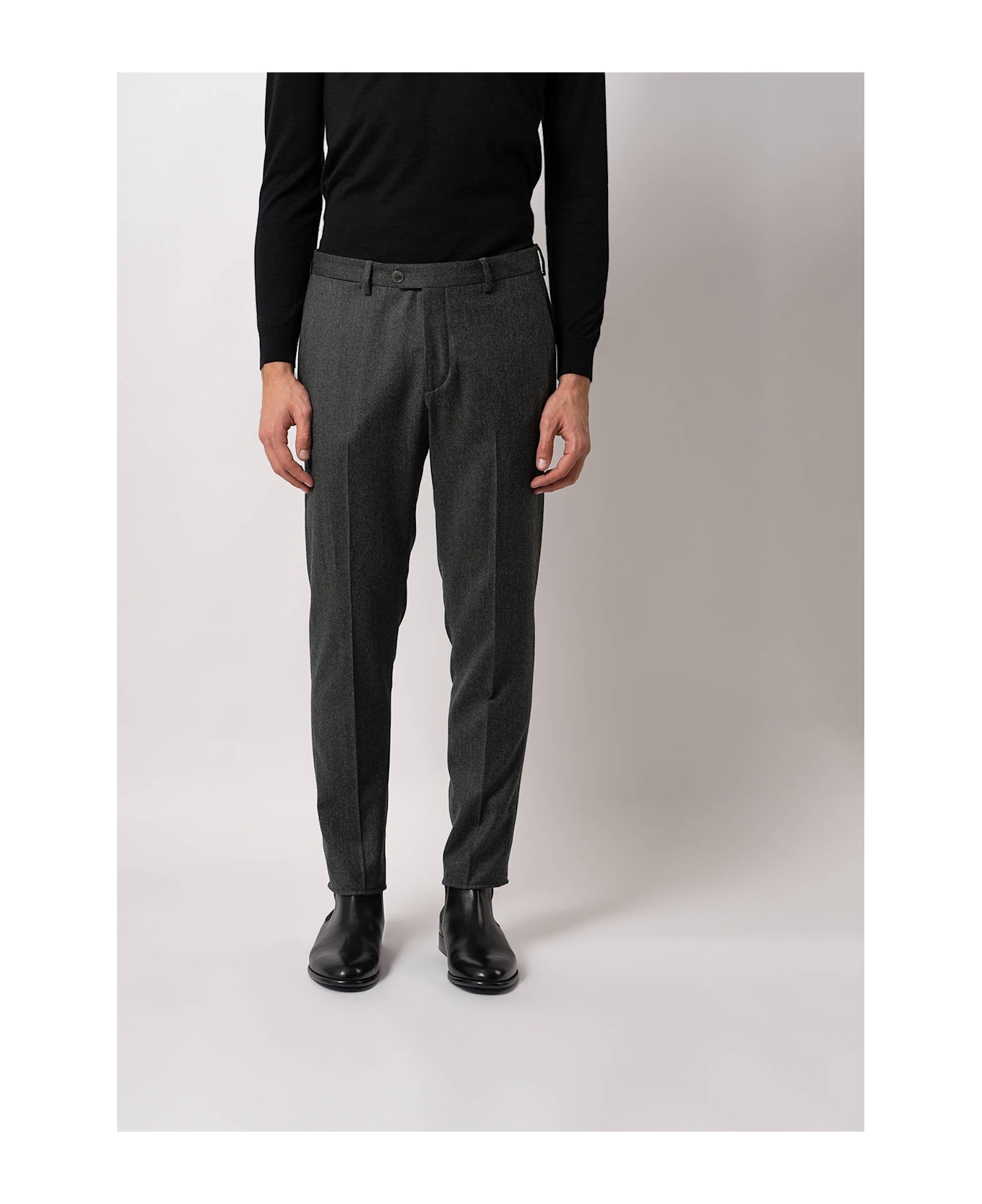 Larusmiani Velvet Trousers Howard Pants - Green